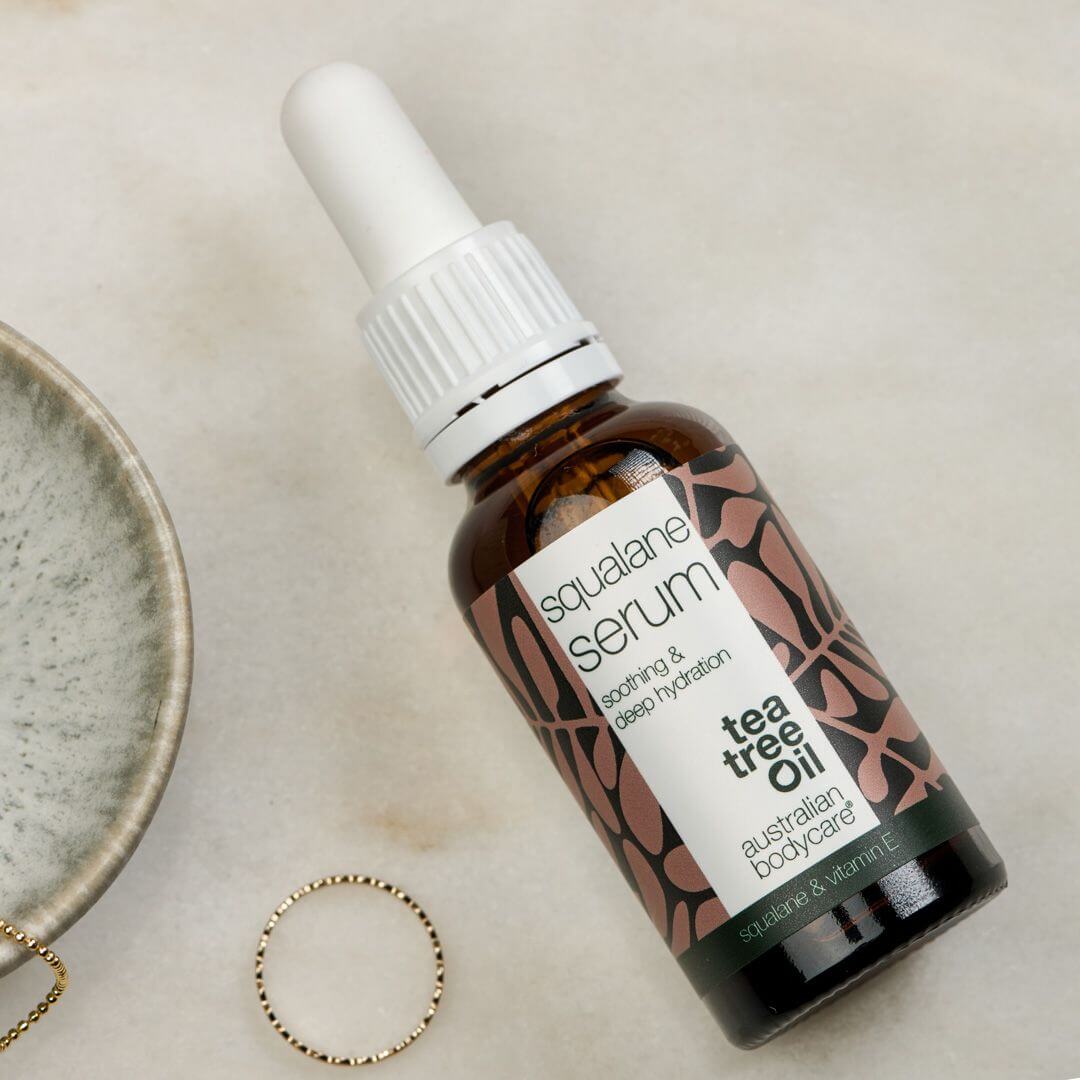 Paket för kliande och mycket torr hud i ansiktet - 3 fuktgivande produkter: ansiktsrengöring, Squalane Serum och kräm