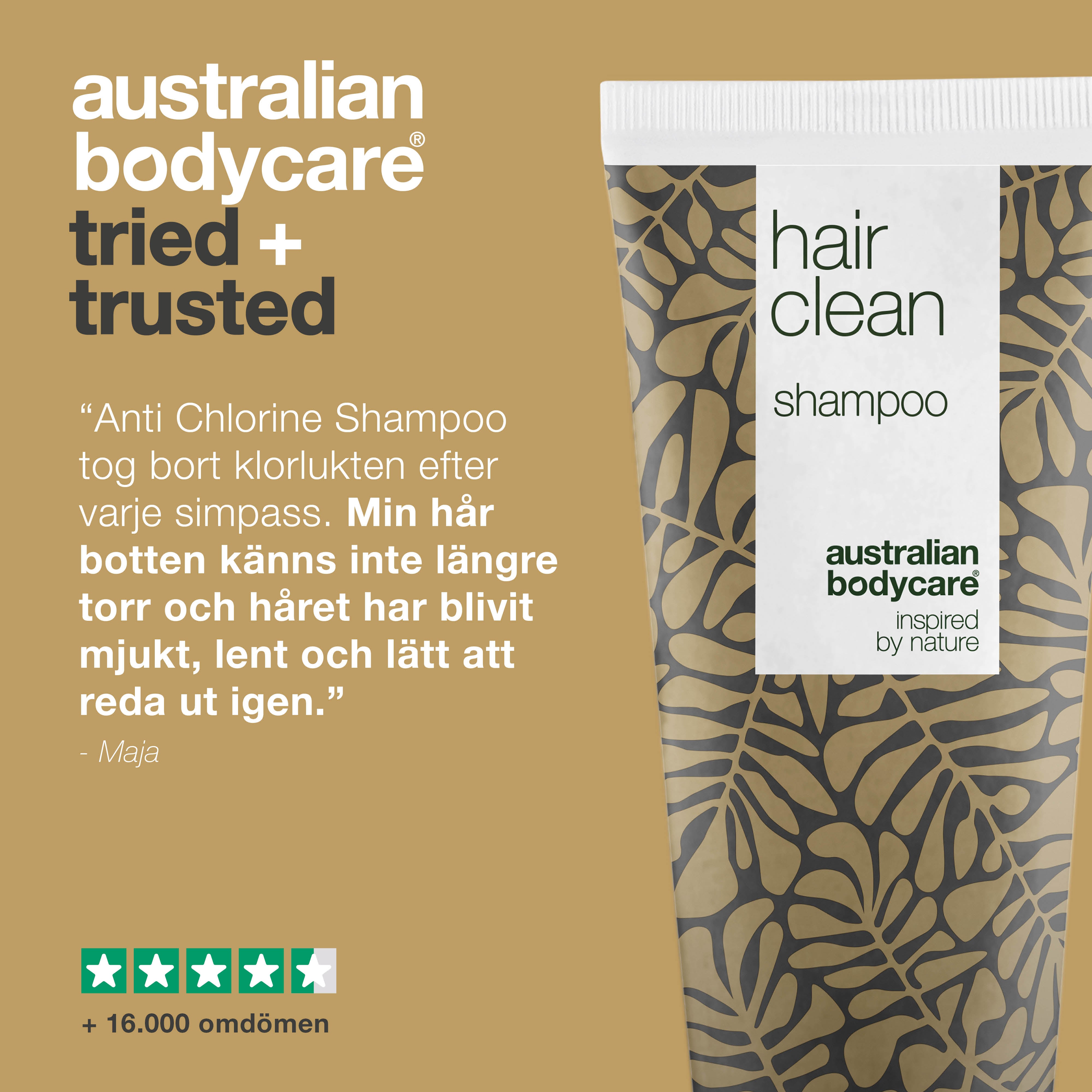 Anti Klor Schampo — Schampo med Tea Tree Oil tar bort klorlukt