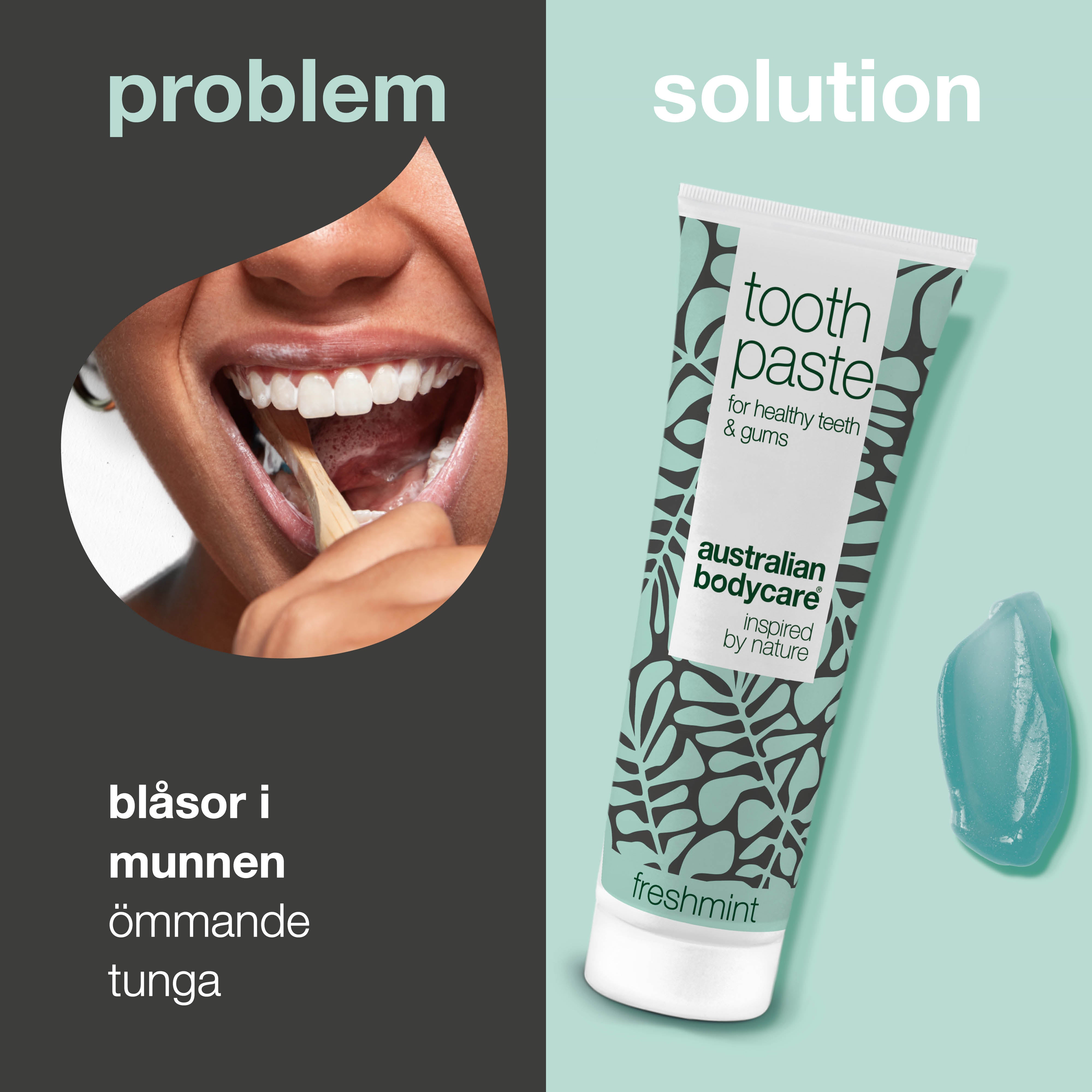 Tandpasta mod blister — Til pleje ved blister i munden, tungen og halsen.