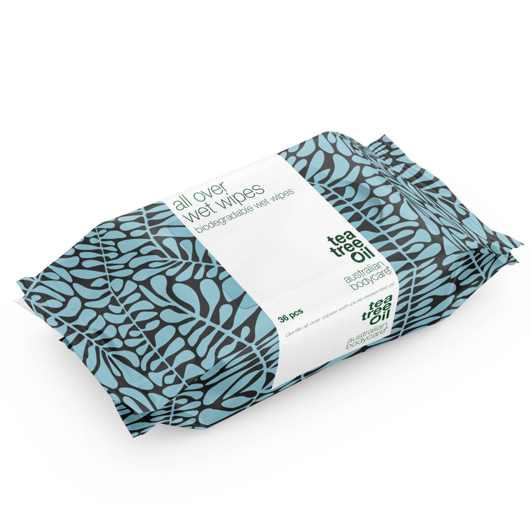 Våtservetter storpack till vuxna med Tea Tree Oil (36 st.) - En effektiv produkt för att rengöra och fräscha upp huden