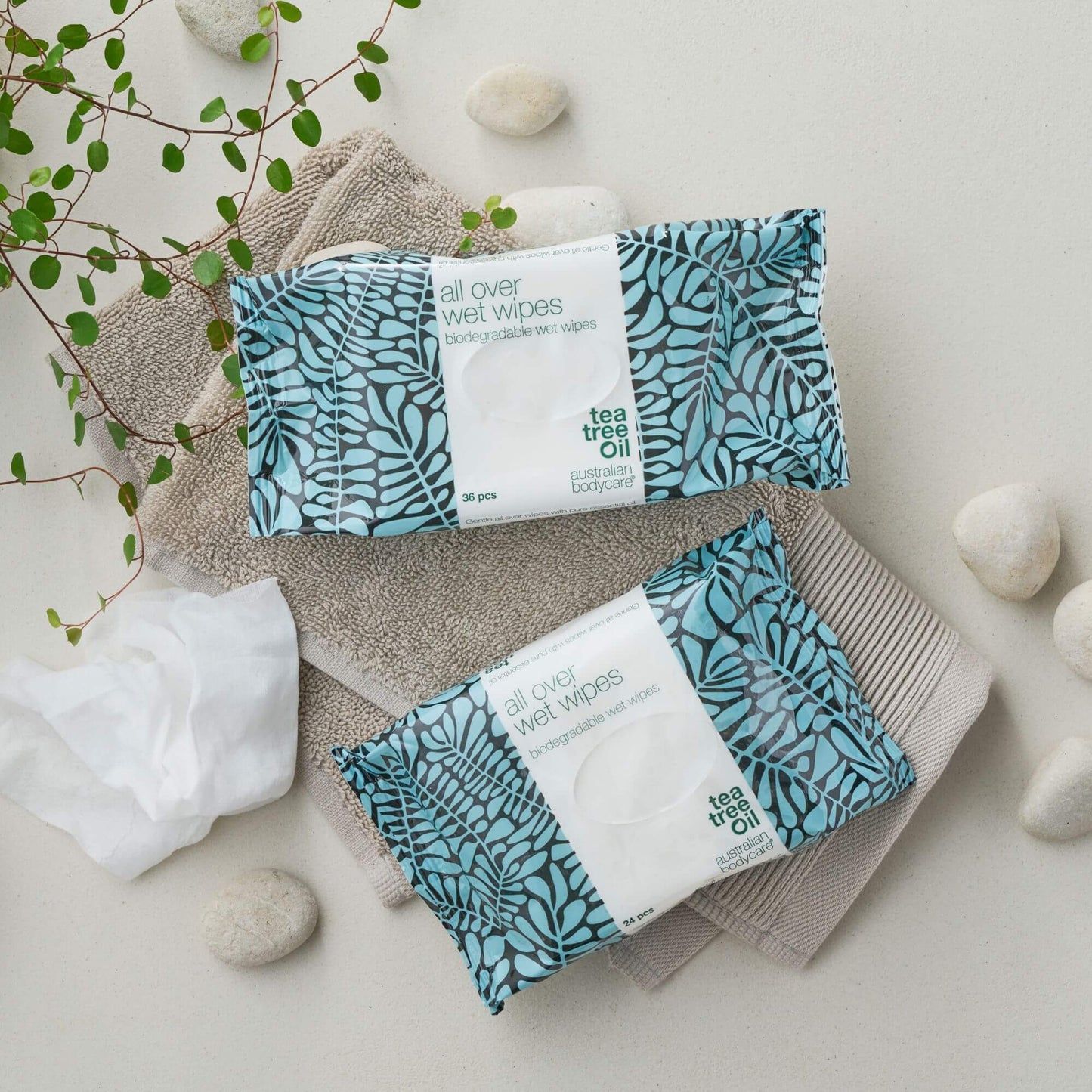 Våtservetter storpack till vuxna med Tea Tree Oil (36 st.) - En effektiv produkt för att rengöra och fräscha upp huden