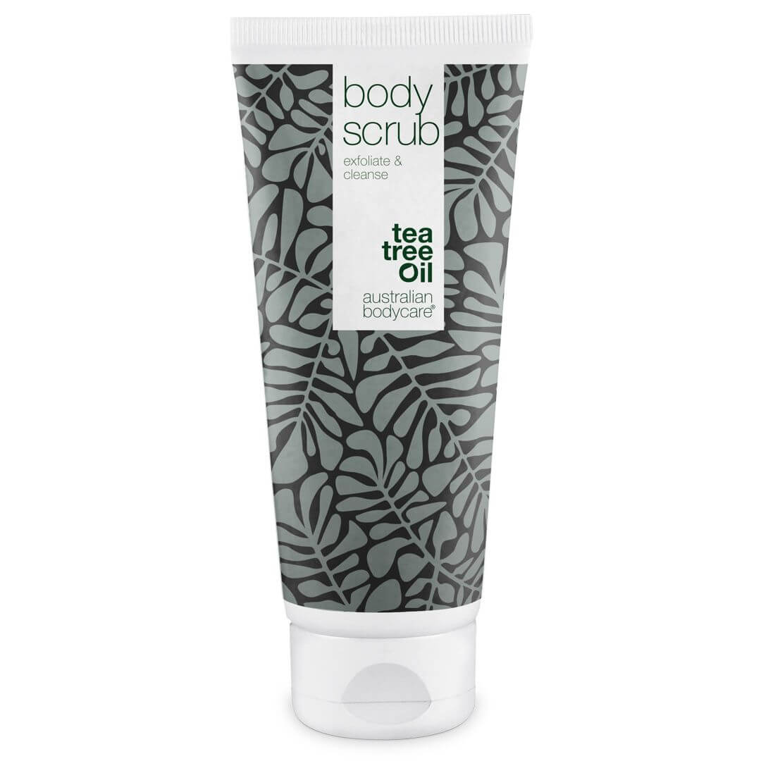 Body Scrub / Kroppsskrubb: Peeling för kroppen - Djuprengörande kroppsskrubb med 100 % naturlig Tea Tree Oil