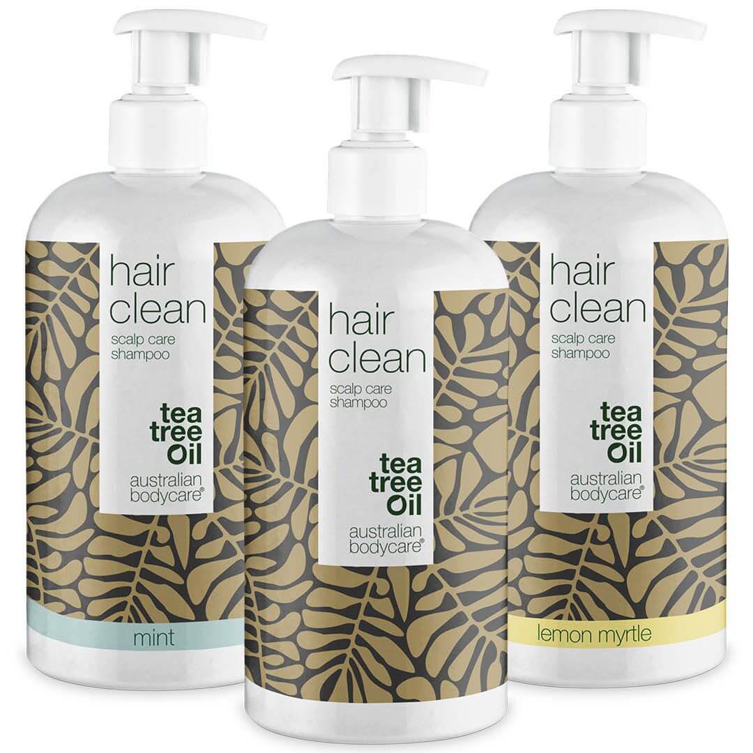 3 Hair Clean shampoo — paketerbjudande - Paketerbjudande med tre 500 ml schampo: Tea Tree Oil, Lemon Myrtle & Mint