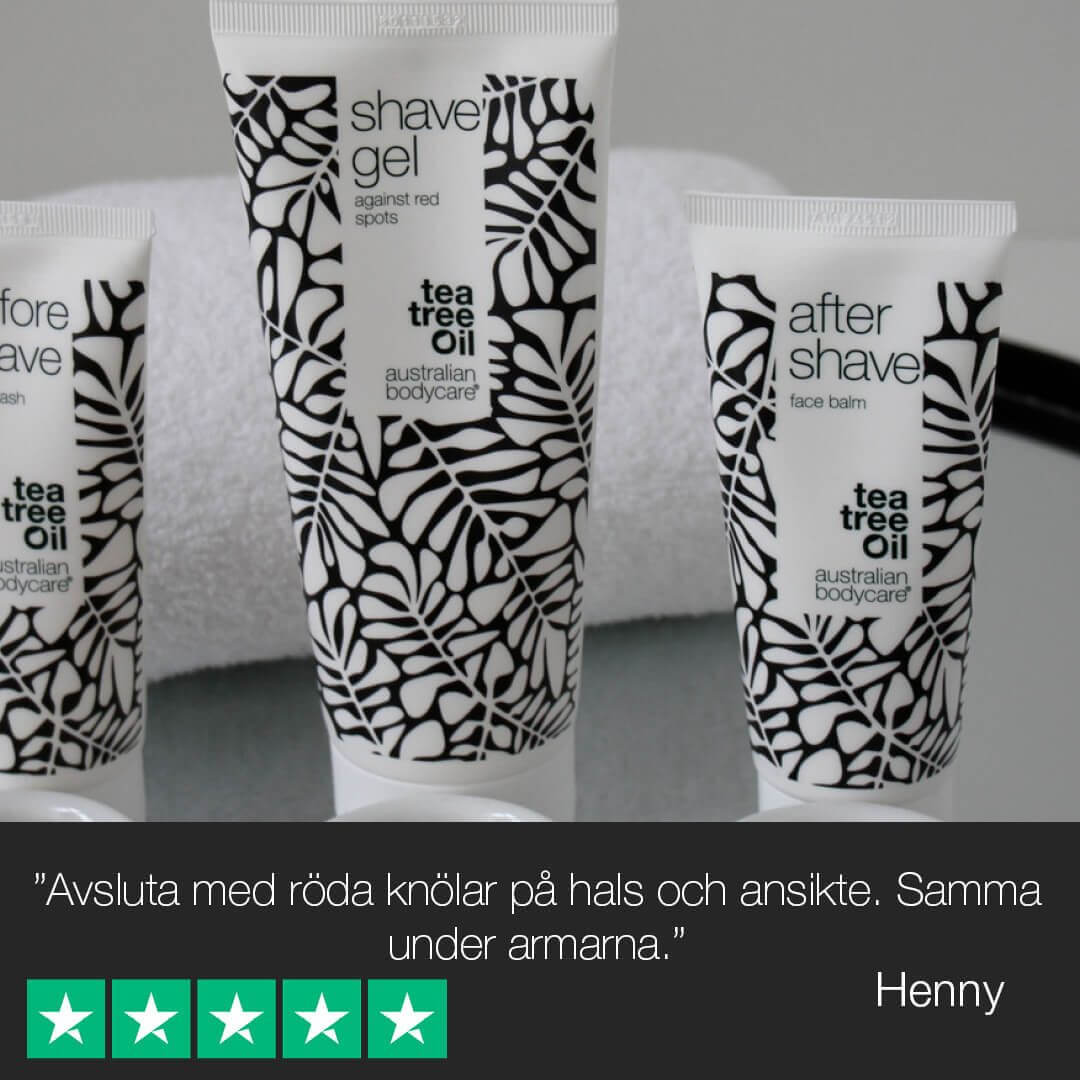 Paket för att förebygga röda prickar efter rakning - Två produkter mot inåtväxande hår och skäggpest