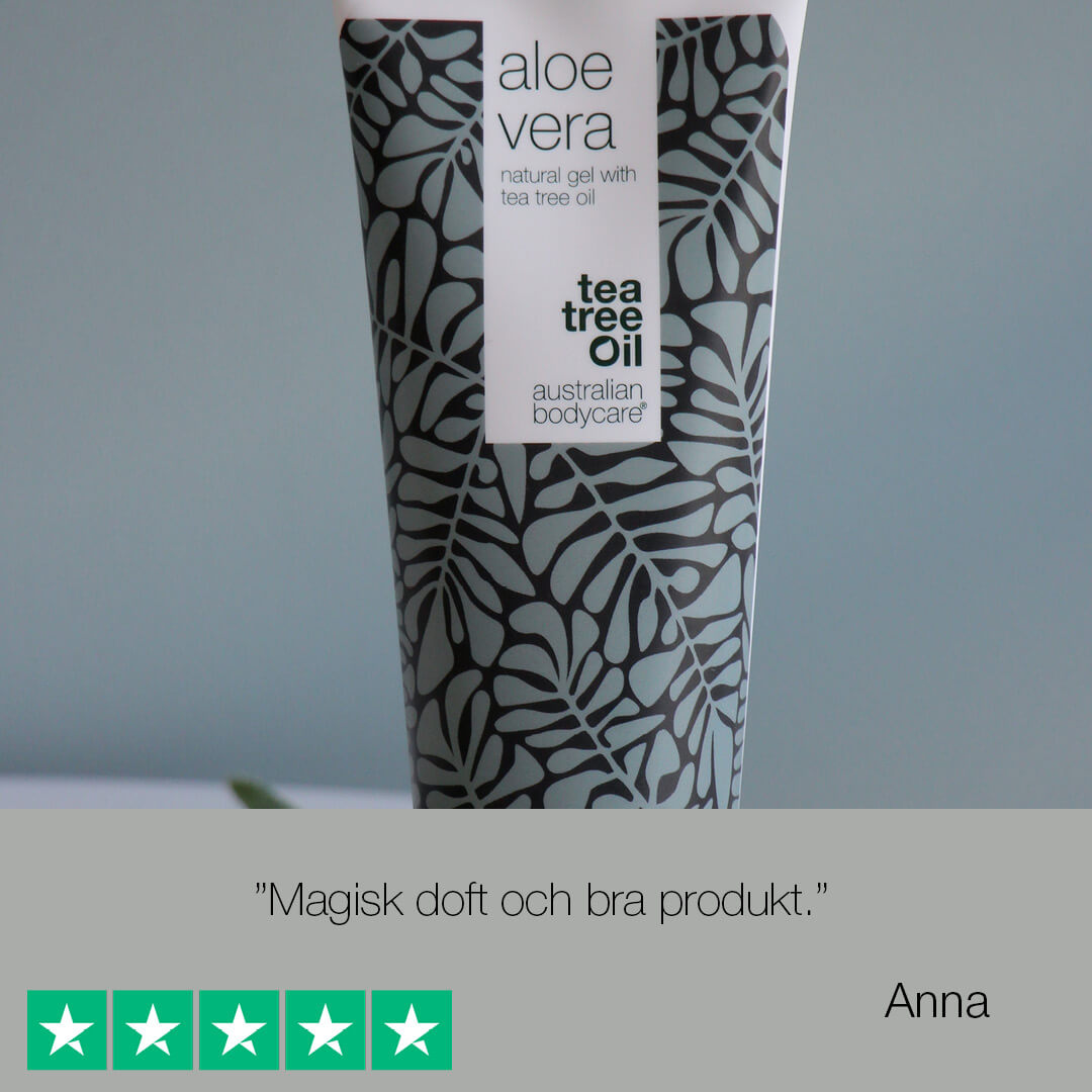 Finnar, oren hud och pormaskar på ryggen och rumpan - 3 produkter med naturlig tea tree olja