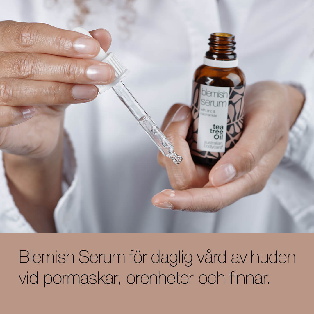 Niacinamide Serum mot finnar och oren hud - med niacinamid 10%, Zink 1% och Tea Tree Oil mot oren hud