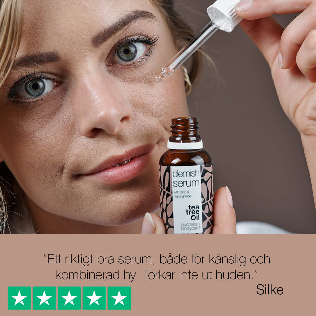 Niacinamide Serum mot finnar och oren hud - med niacinamid 10%, Zink 1% och Tea Tree Oil mot oren hud