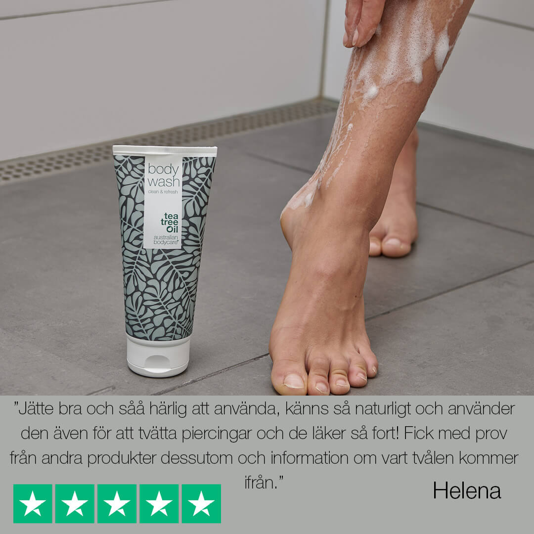 Body Wash och Duschtvål - Shower Gel med 100 % naturlig Tea Tree Oil