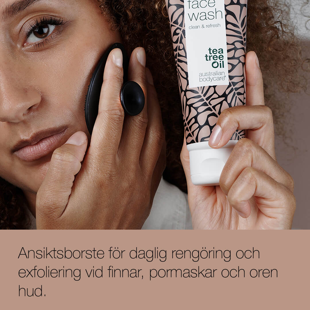 Australian Bodycare Face Scrubber - Ansiktsborste för daglig rengöring och exfoliering vid finnar, pormaskar och oren hud