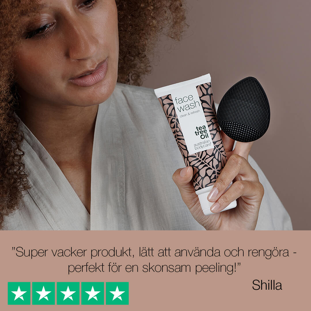 Australian Bodycare Face Scrubber - Ansiktsborste för daglig rengöring och exfoliering vid finnar, pormaskar och oren hud
