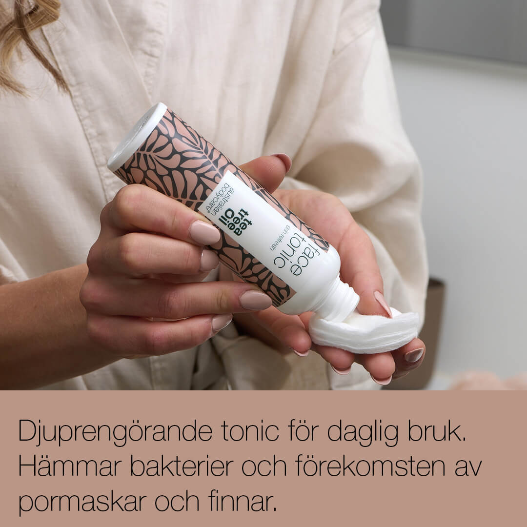 Toner ansikte med Tea Tree Oil - Djuprengörande tonic för daglig användning