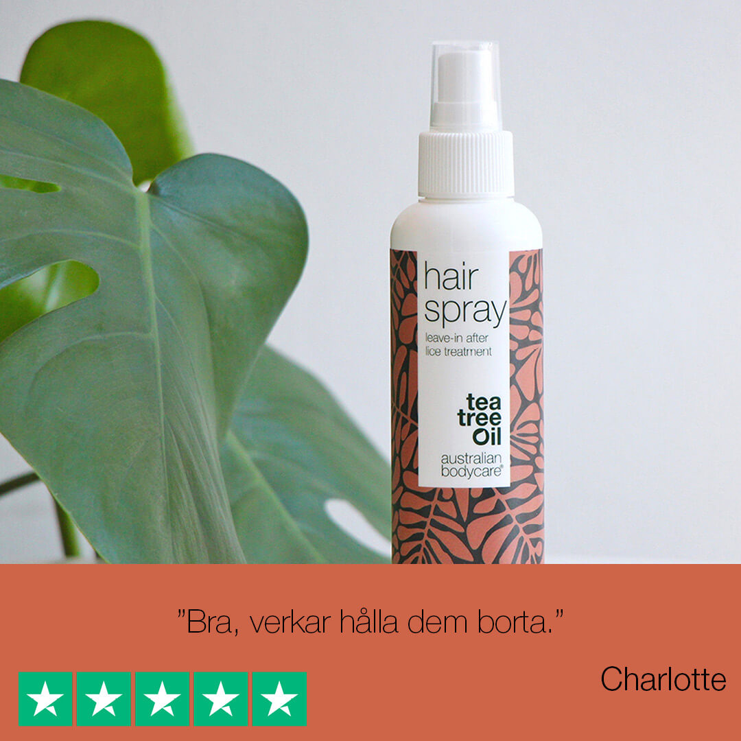 Lusspray för hår och hårbotten - Förebyggande spray efter behandling av huvudlöss