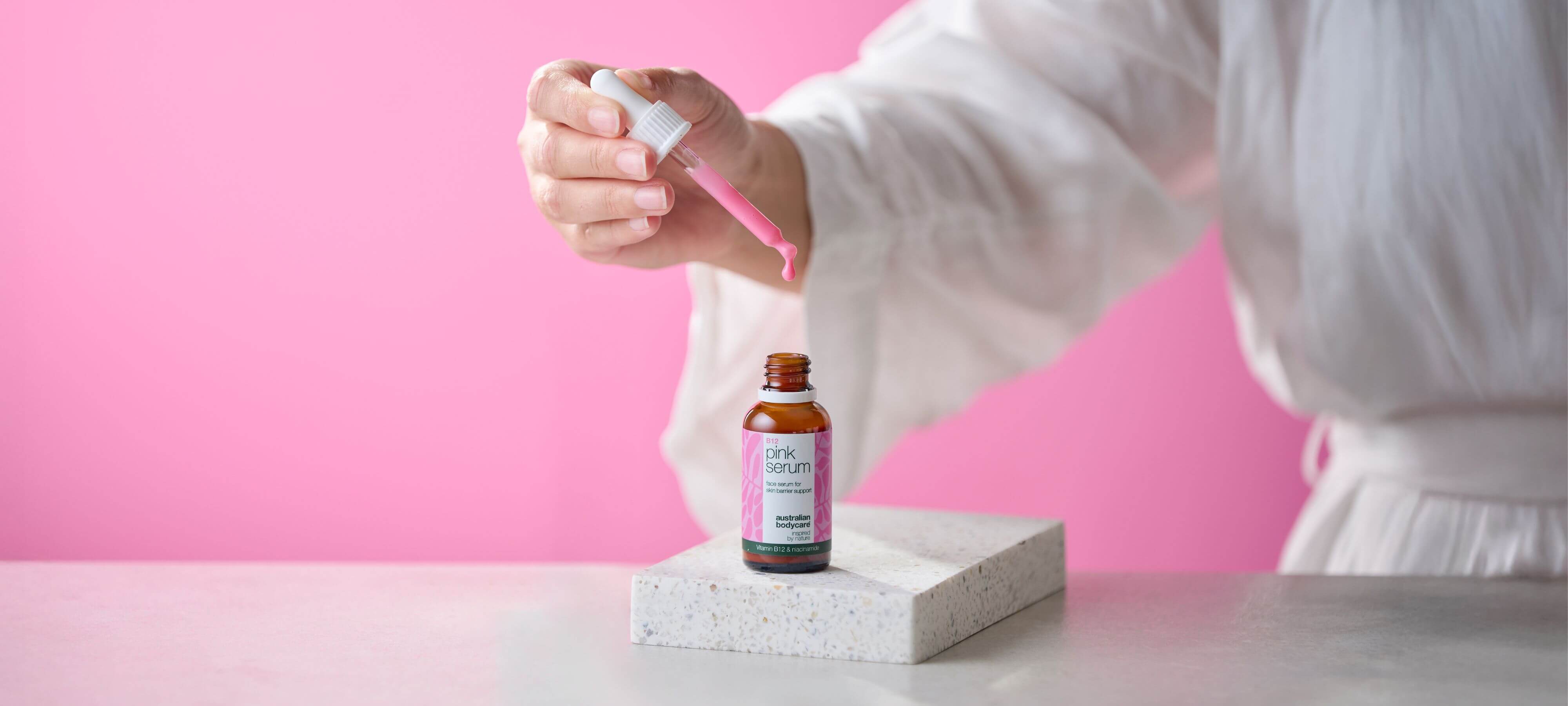 Serum för känslig hud, rodnad och rosacea i ansiktet