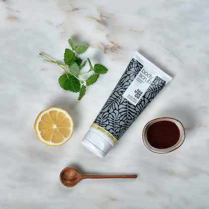 3 Body Scrub  — paketerbjudande - Paketerbjudande med tre body scrub (200 ml): Tea Tree Oil, Lemon Myrtle & Mint