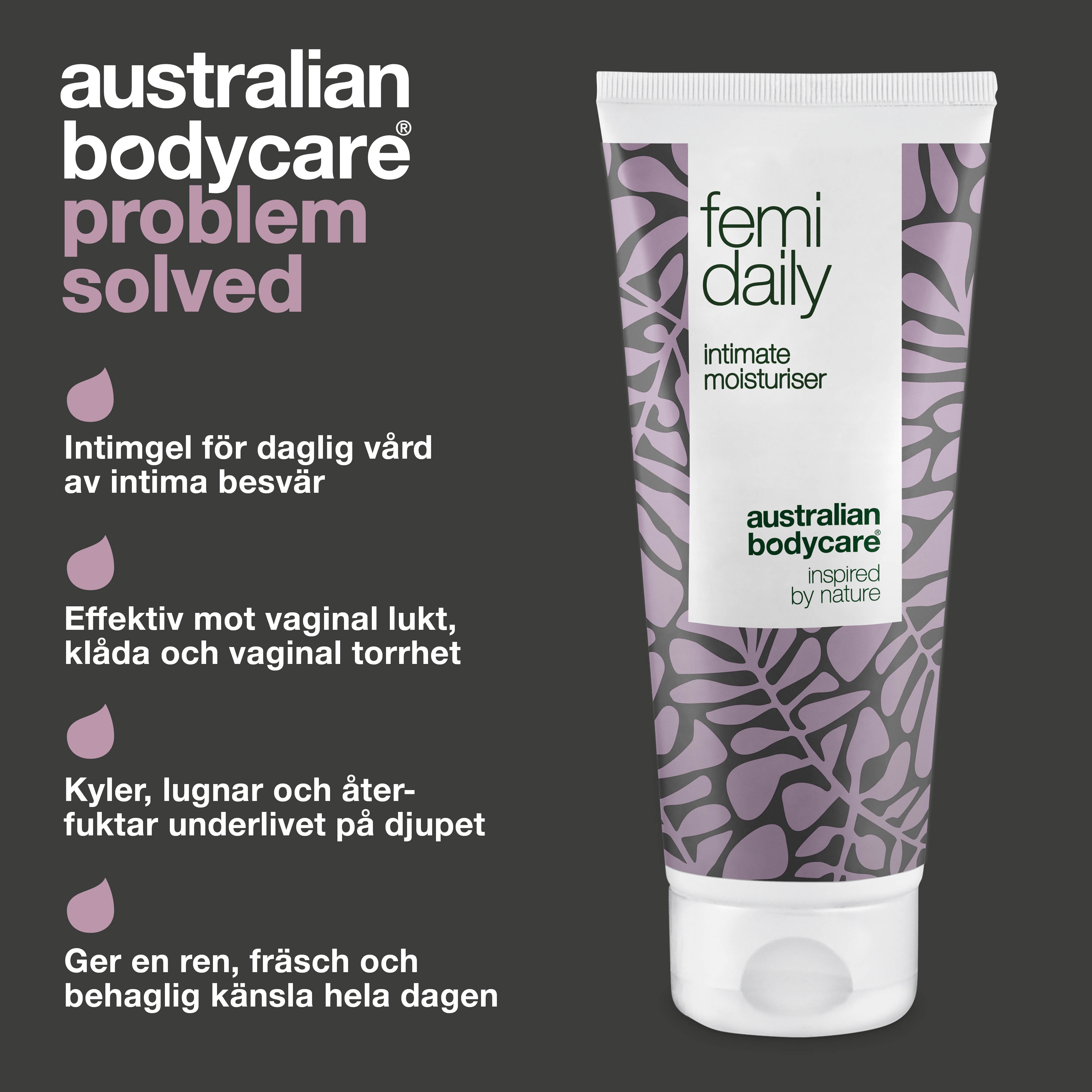 Femi Daily intim gel mod kløe, lugt og tørhed — Intimgel til daglig pleje af intimproblemer