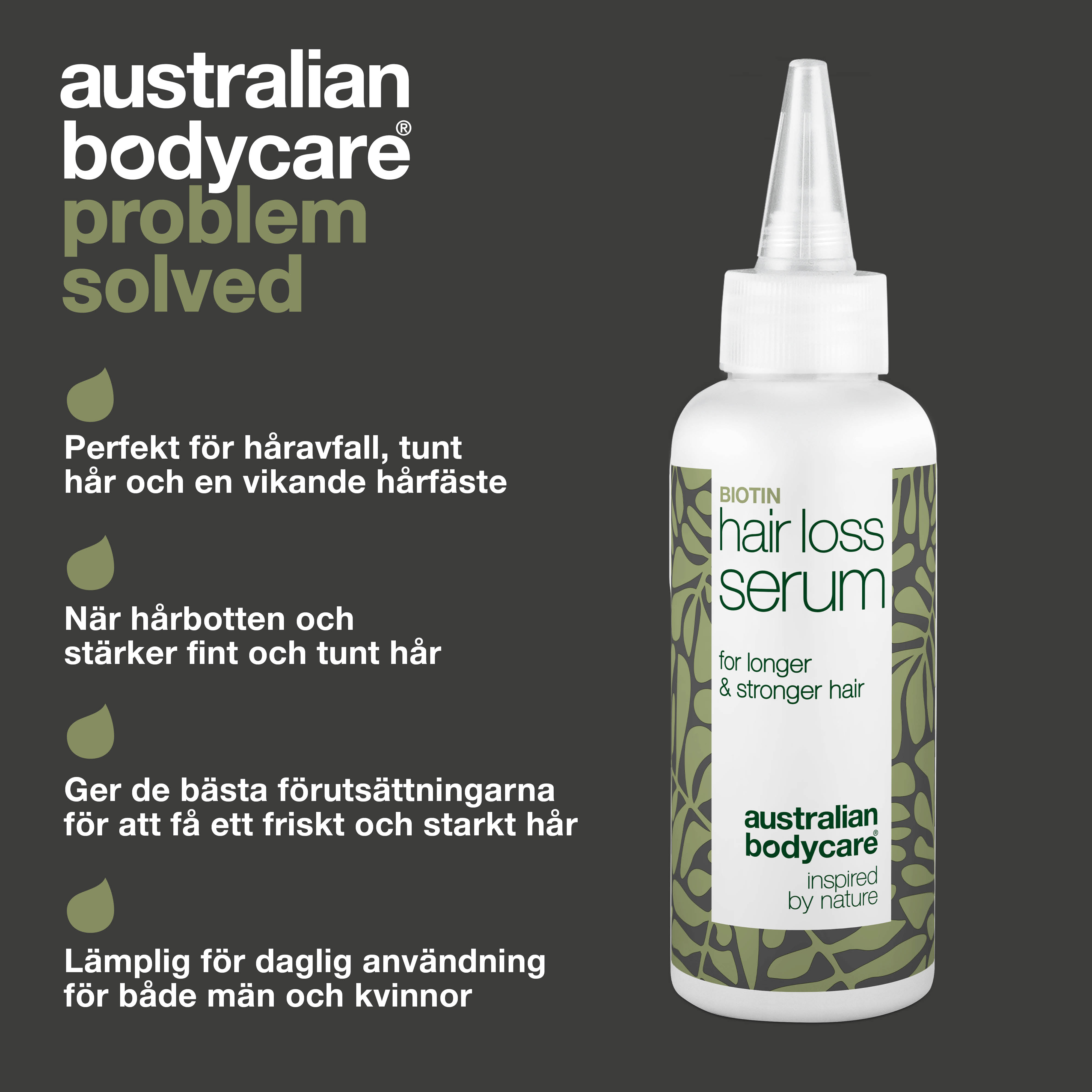 Hårtabsserum med Biotin og Capilia Longa — Serum til pleje ved hårtab, fint hår og udtynding