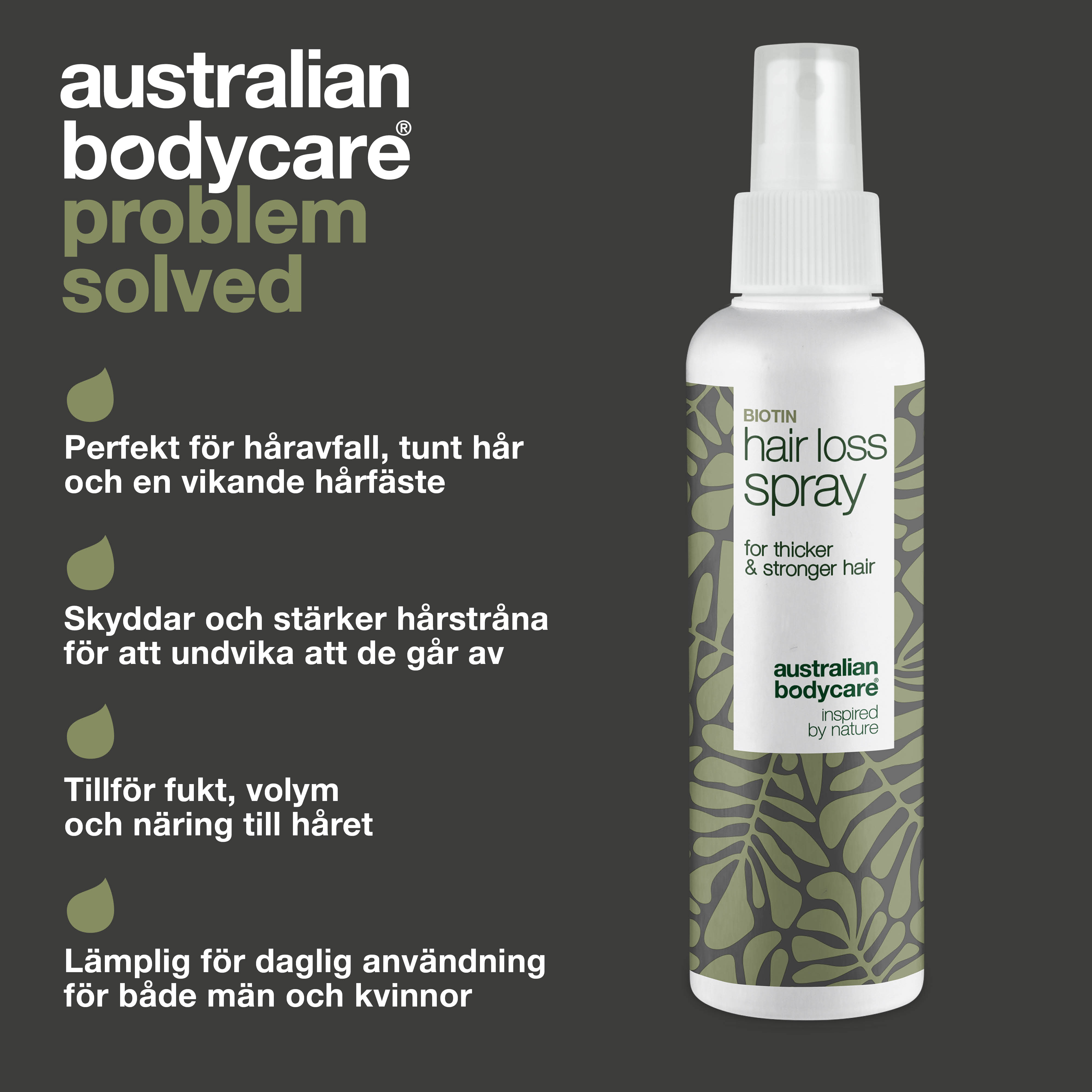 Hårspray til beskyttelse af fint hår — Spray til pleje ved hårtab, tyndt hår og høje tindinger