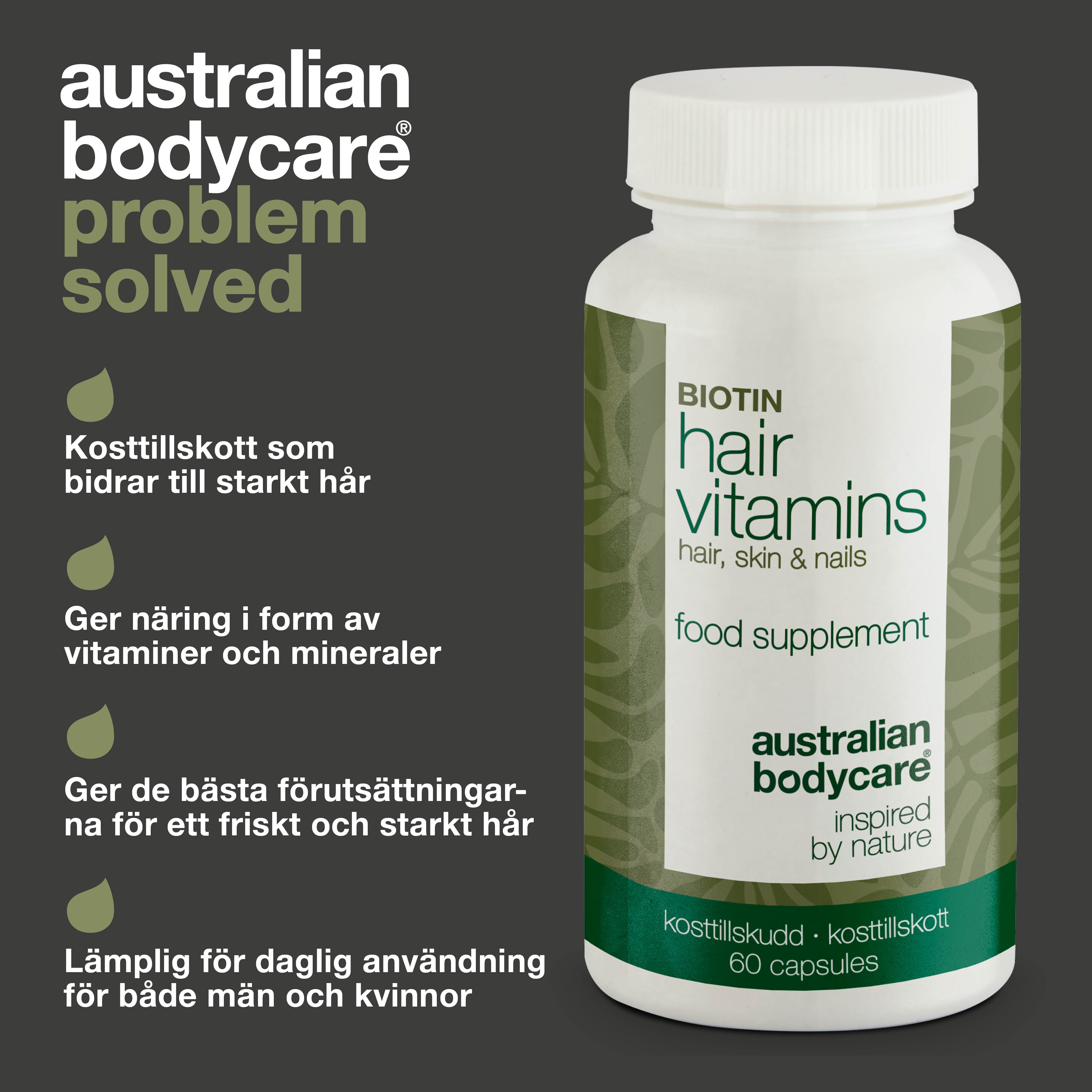 Vitaminer för håret — Hårtabletter stimulera hårväxt för underhåll av normalt hår