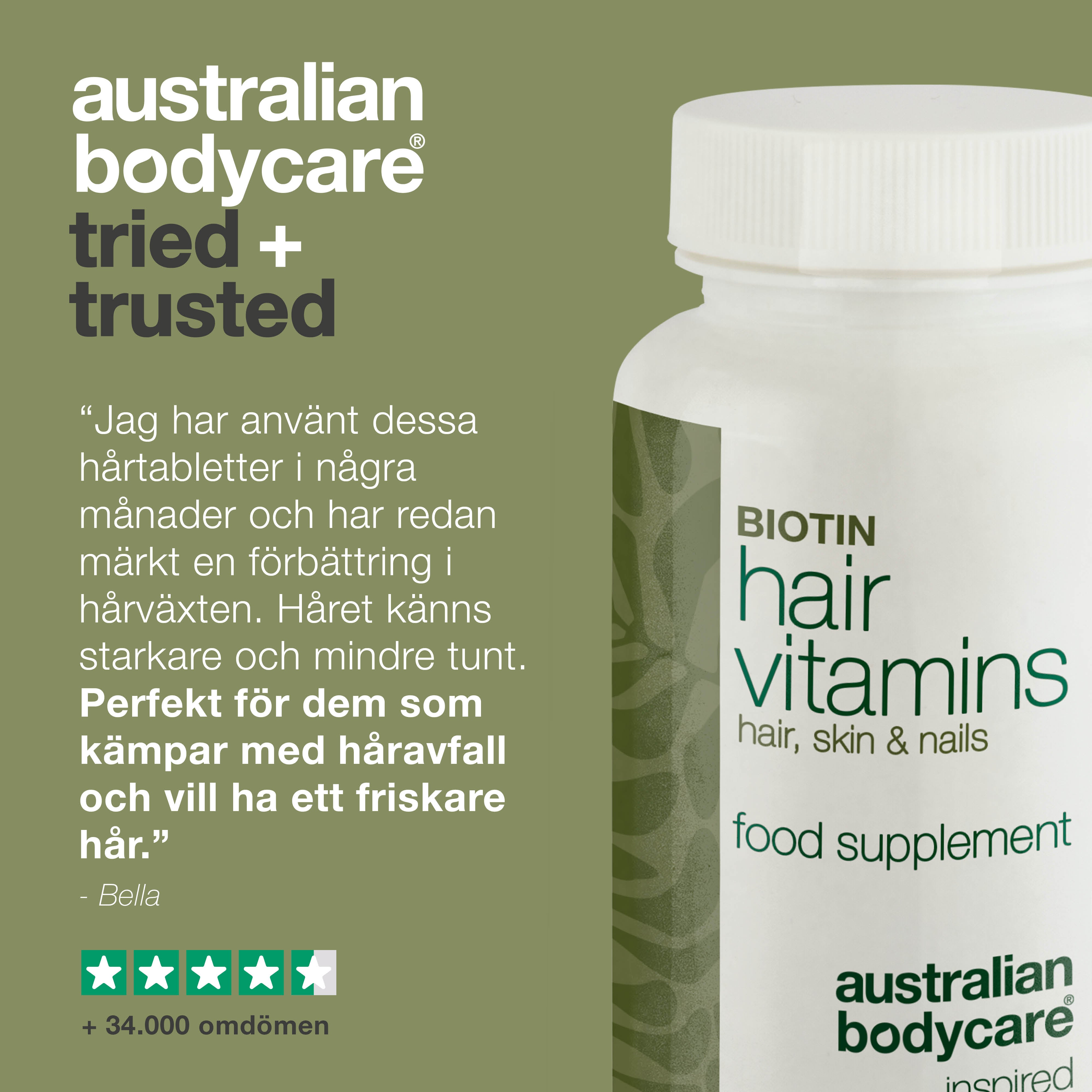 Vitaminer för håret — Hårtabletter stimulera hårväxt för underhåll av normalt hår