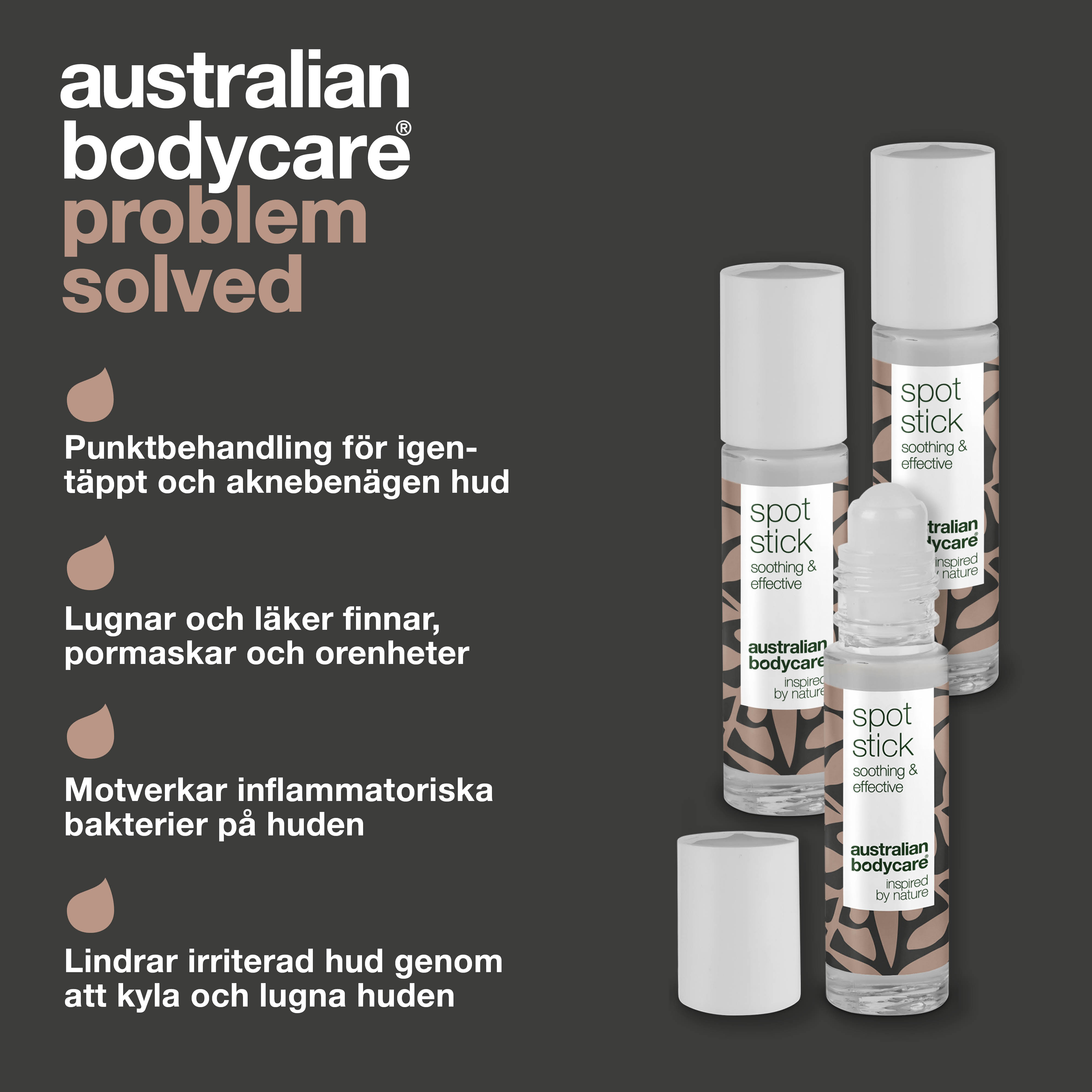 3 stk. Spot Stick til bumser og uren hud — Effektiv mod bumser, uren hud og hudorme