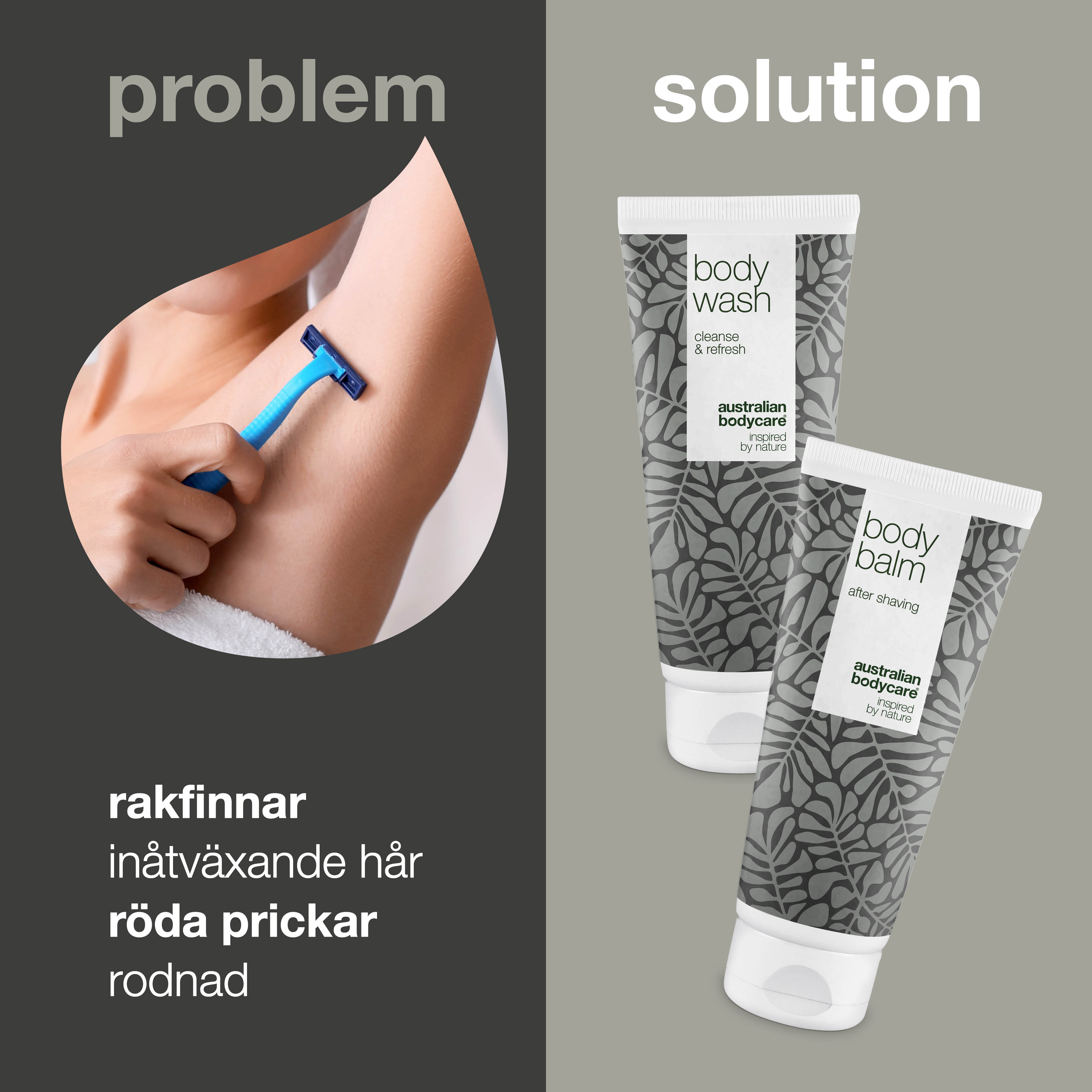 Pleje efter barbering under armene  — 2 produkter mod røde knopper efter hårfjerning under armene
