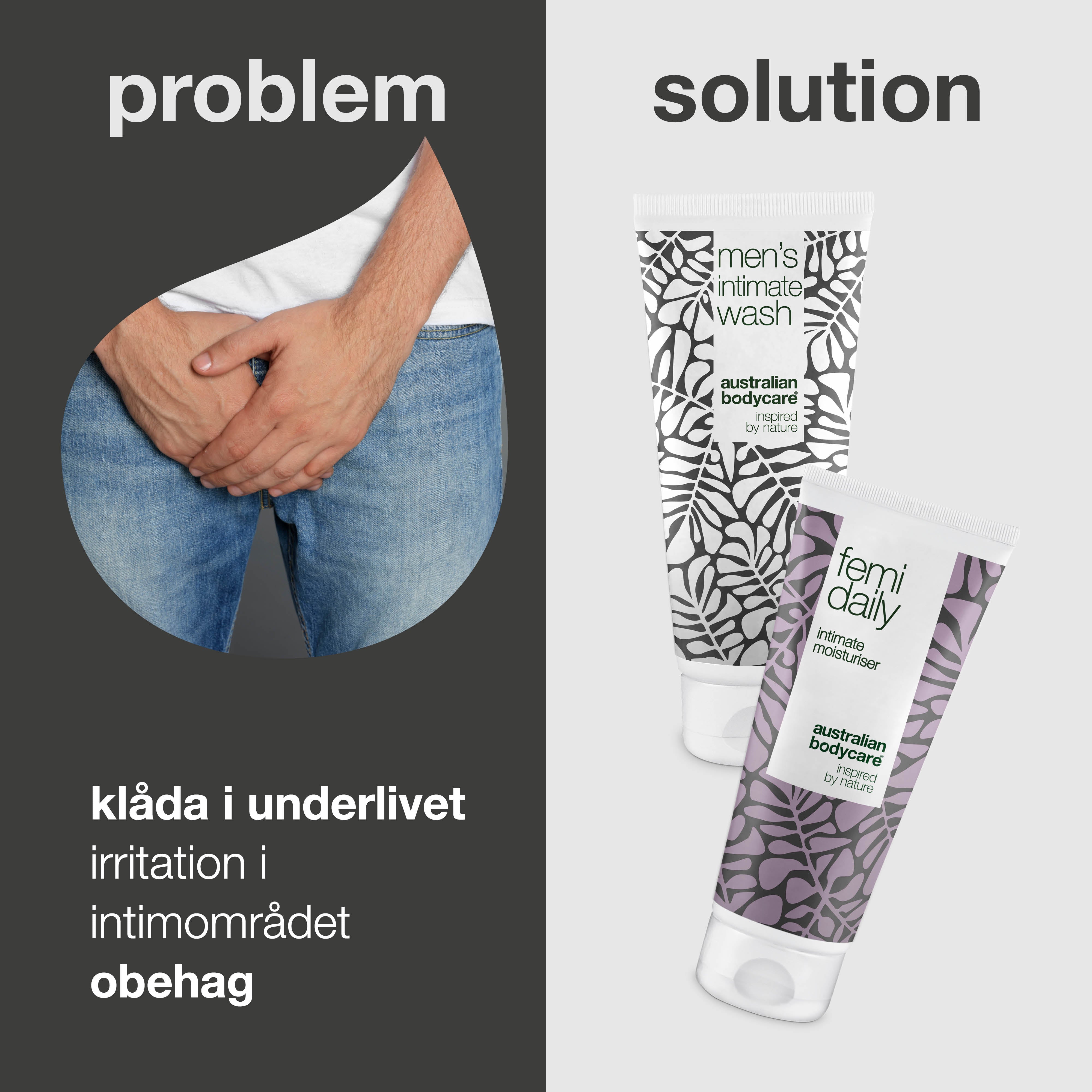 Gel & Sæbe mod kløe og irritation — Mod kløe ved penis, i skridtet og lysken