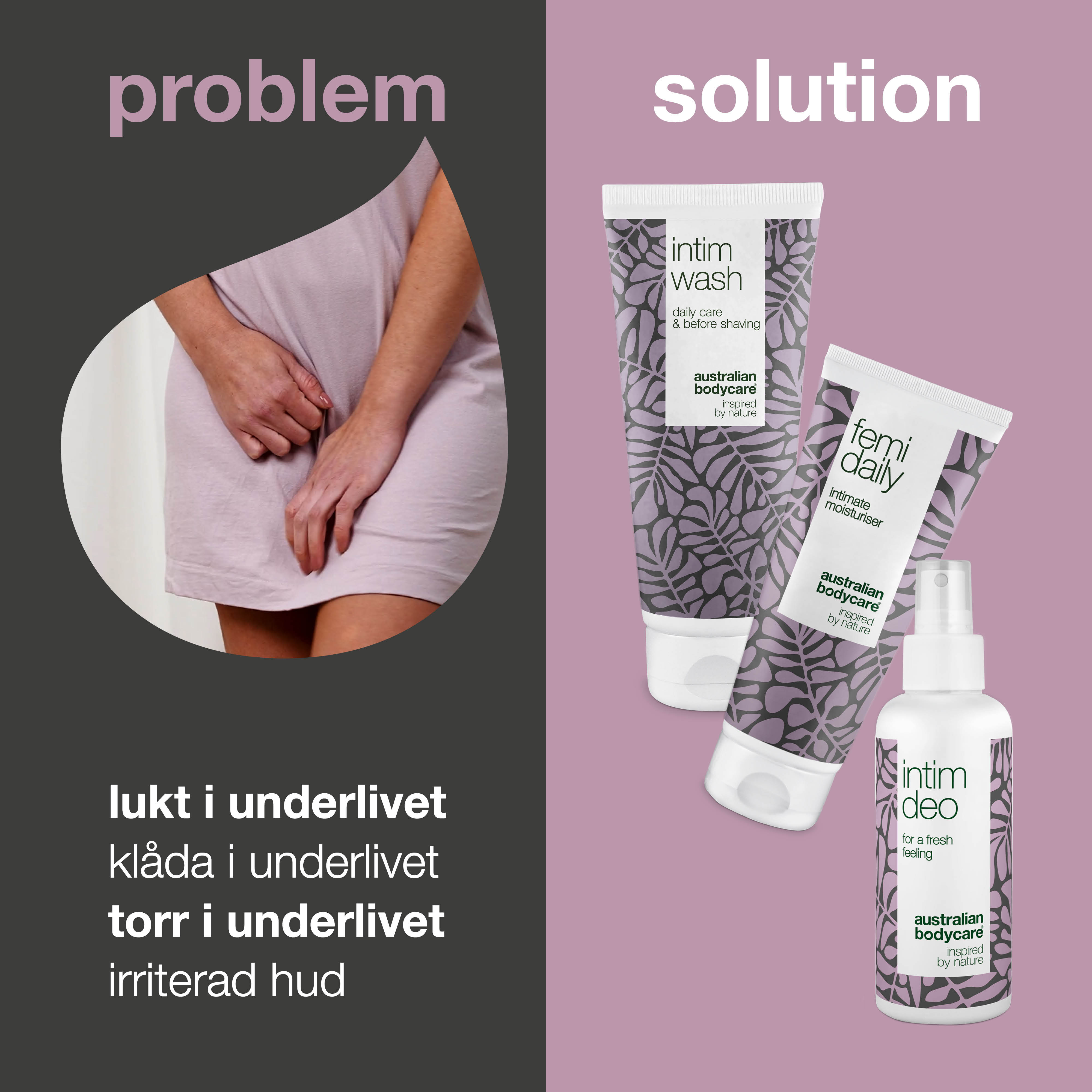3 produkter mod uønsket lugt fra underliv — 3 intimprodukter mod lugt, kløe og svie i intimområdet