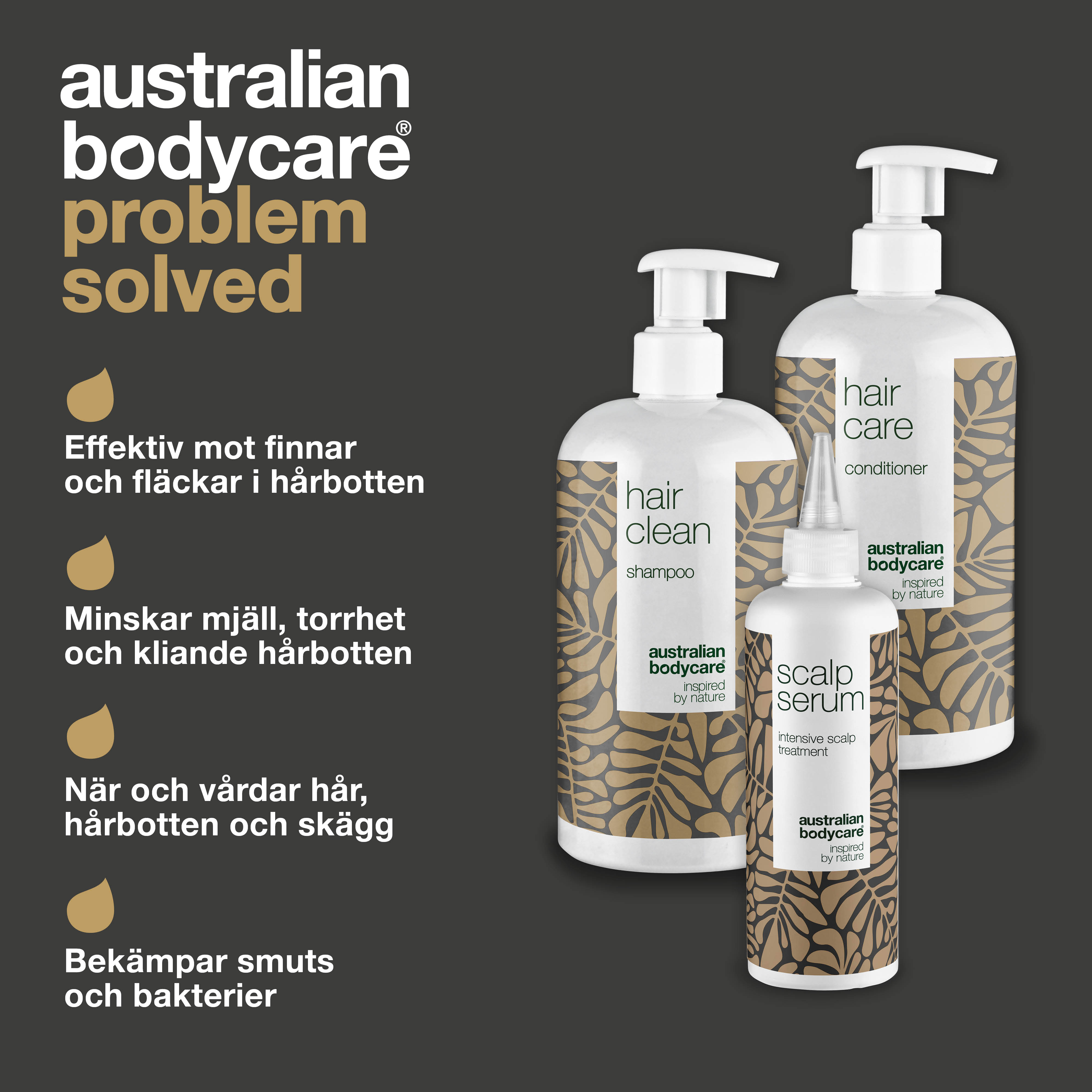 XL Hovedbundspakke — 3 produkter mod tør og kløende hovedbund, skæl og fedtet hår