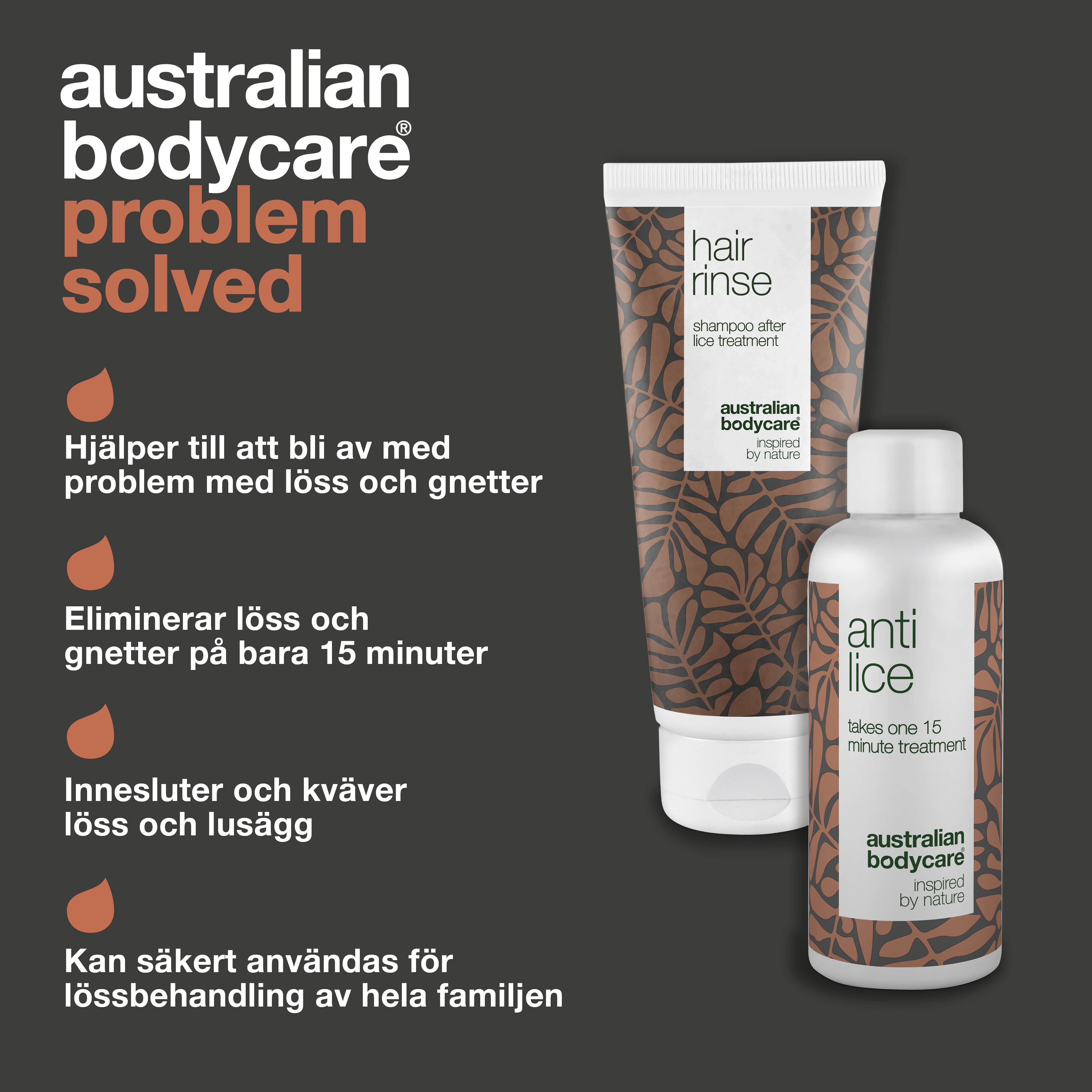 2 luseprodukter til behandling af lus  — Lusekur og forebyggende luseshampoo til problemer med lus
