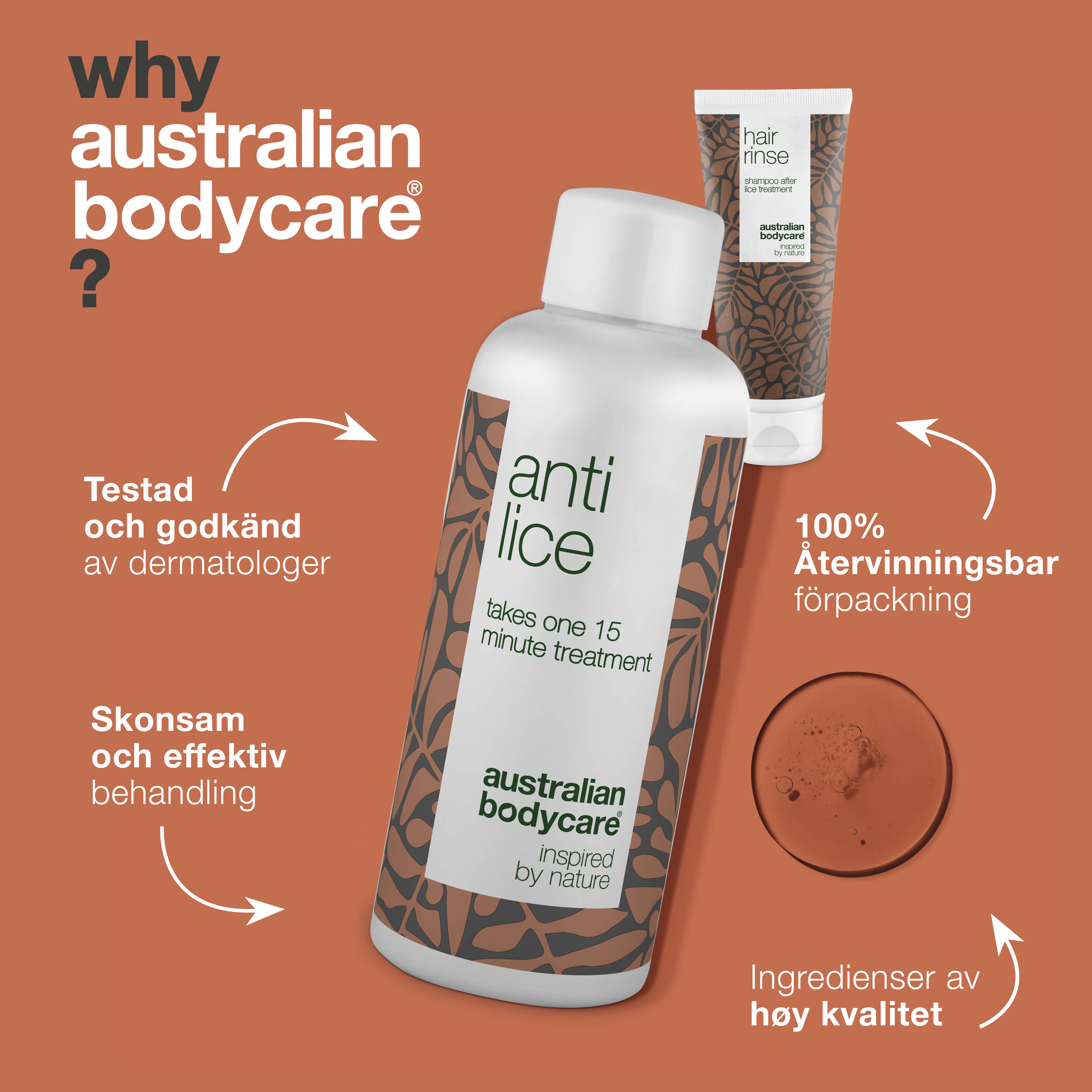 2 luseprodukter til behandling af lus  — Lusekur og forebyggende luseshampoo til problemer med lus