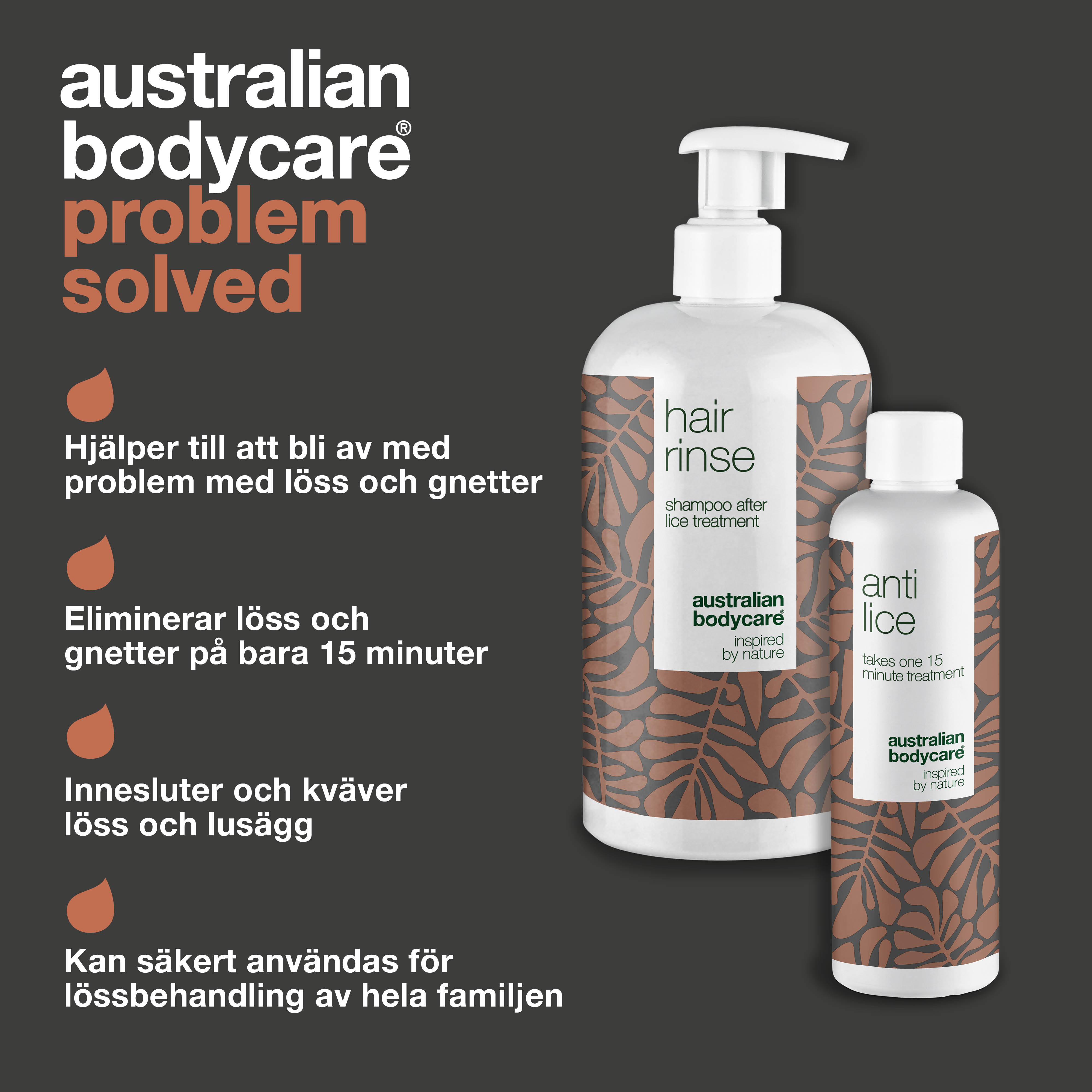 XL luseprodukter til lusebehandling — XL lusekur + XL luseshampoo fjerner og forebygger problemer med lus