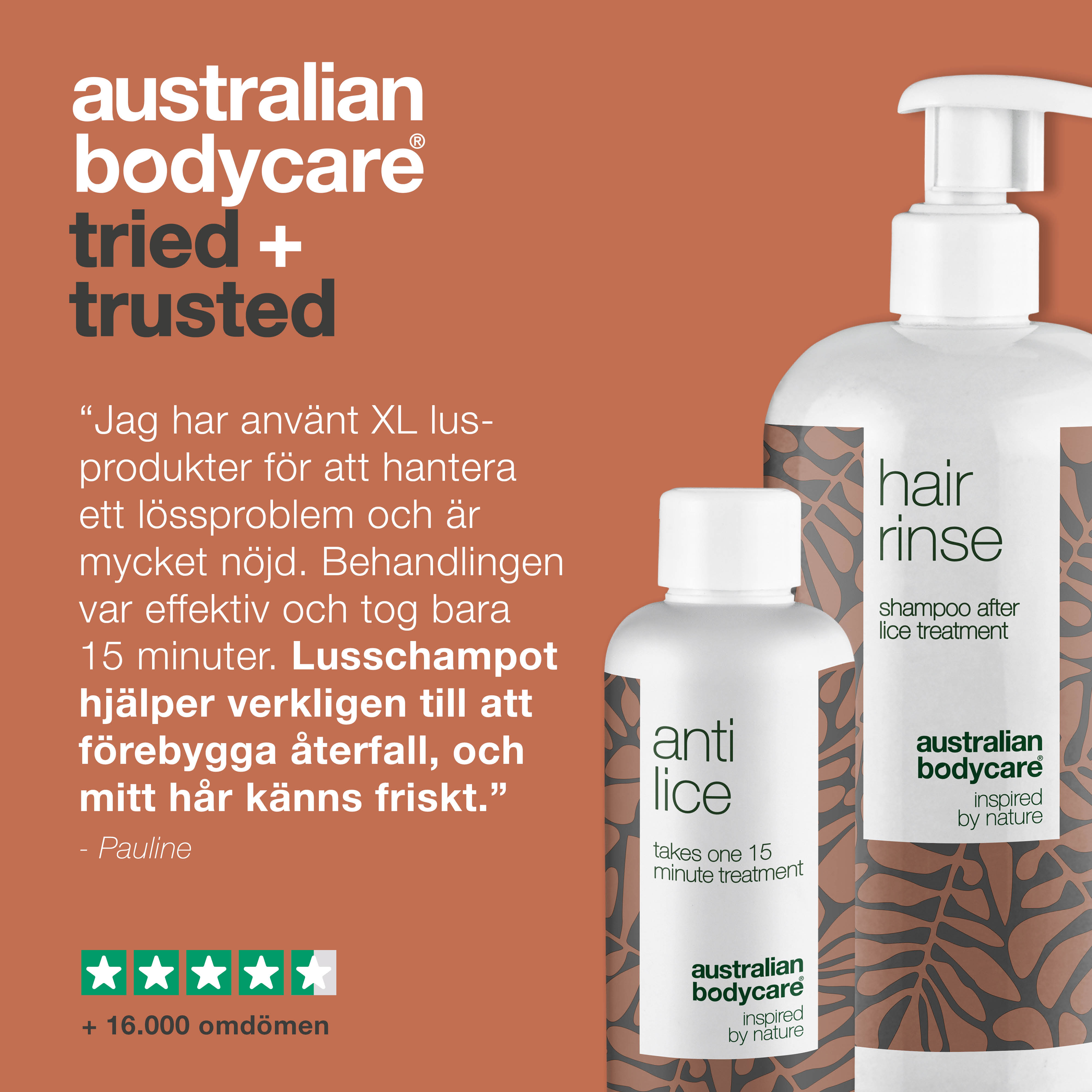 XL luseprodukter til lusebehandling — XL lusekur + XL luseshampoo fjerner og forebygger problemer med lus