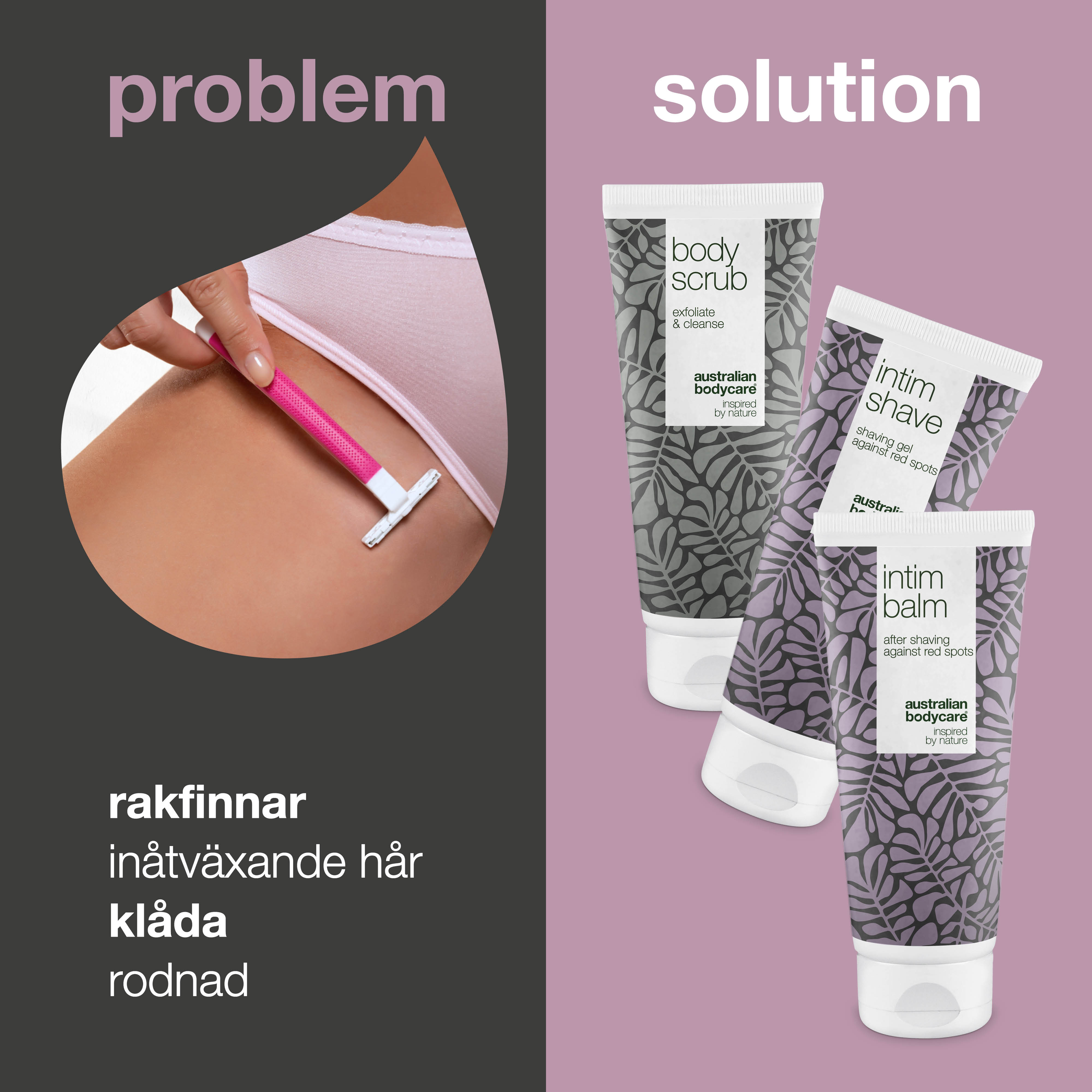 Intimbarbering uden indgroede hår & røde knopper — 3 produkter mod barberknopper og indgroede hår ved intimbarbering