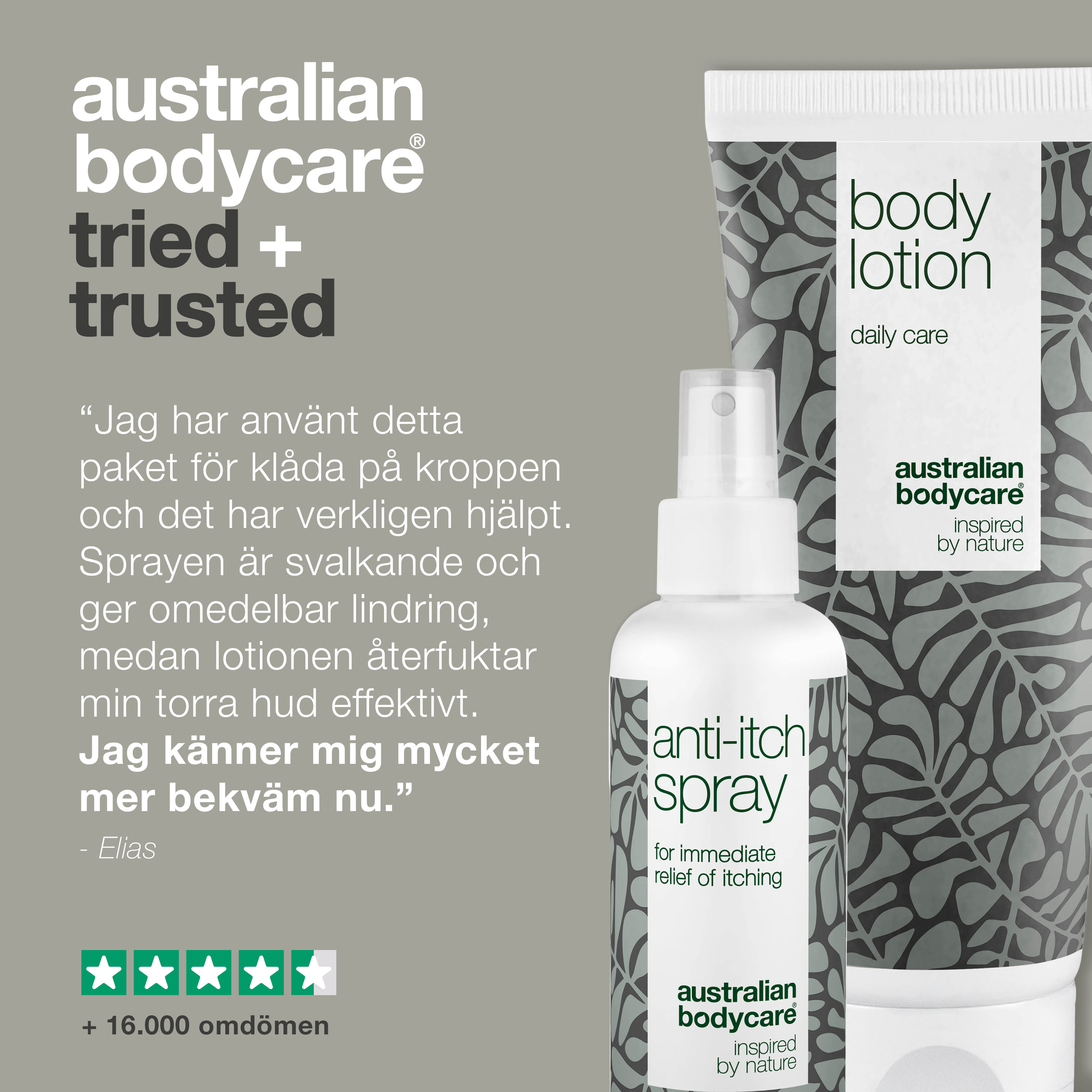 2-pak til pleje ved irritation — Sæt til pleje ved irriteret hud på kroppen