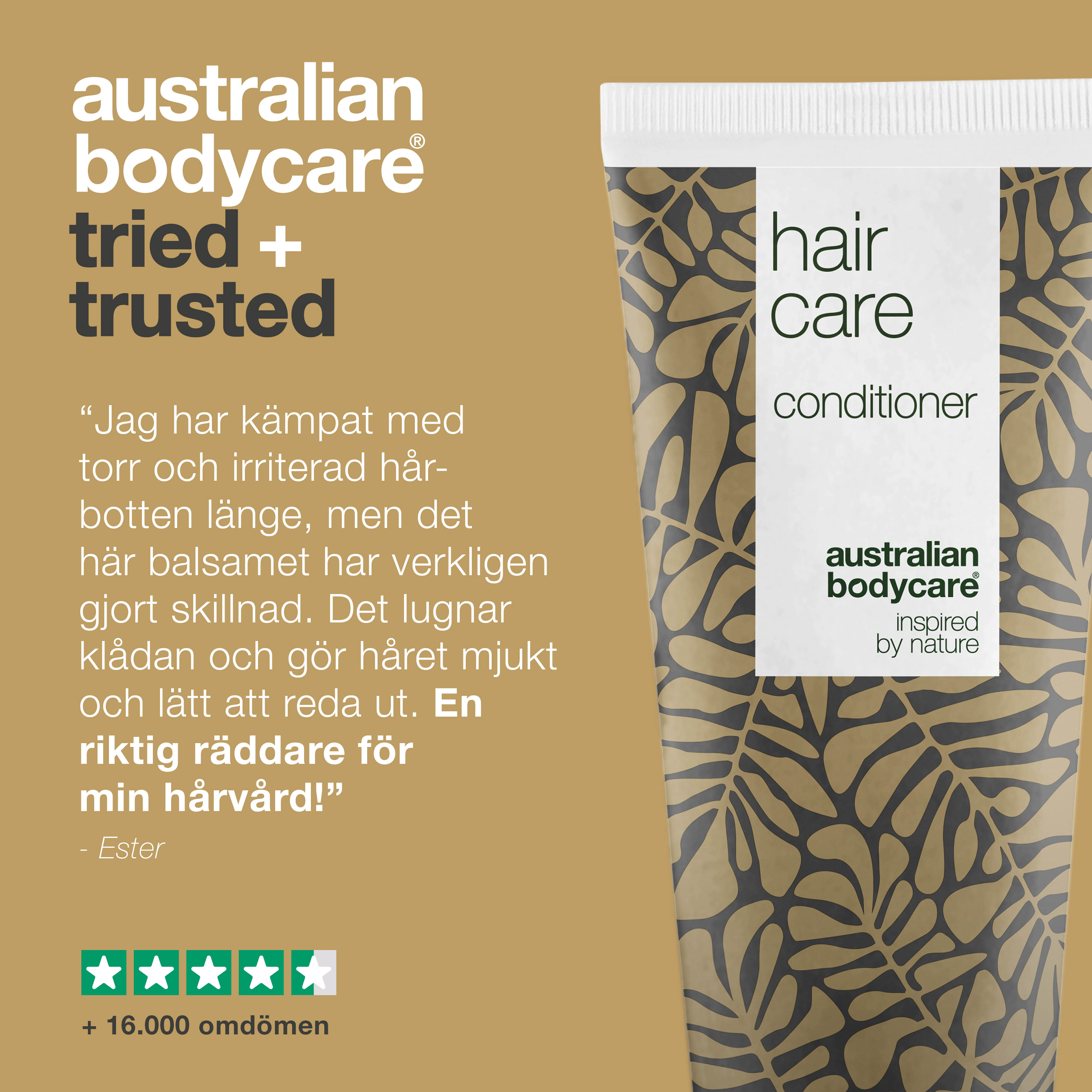 Balsam til tør hovedbund, skæl og kløe — Conditioner til irriteret hovedbund og daglig pleje af håret