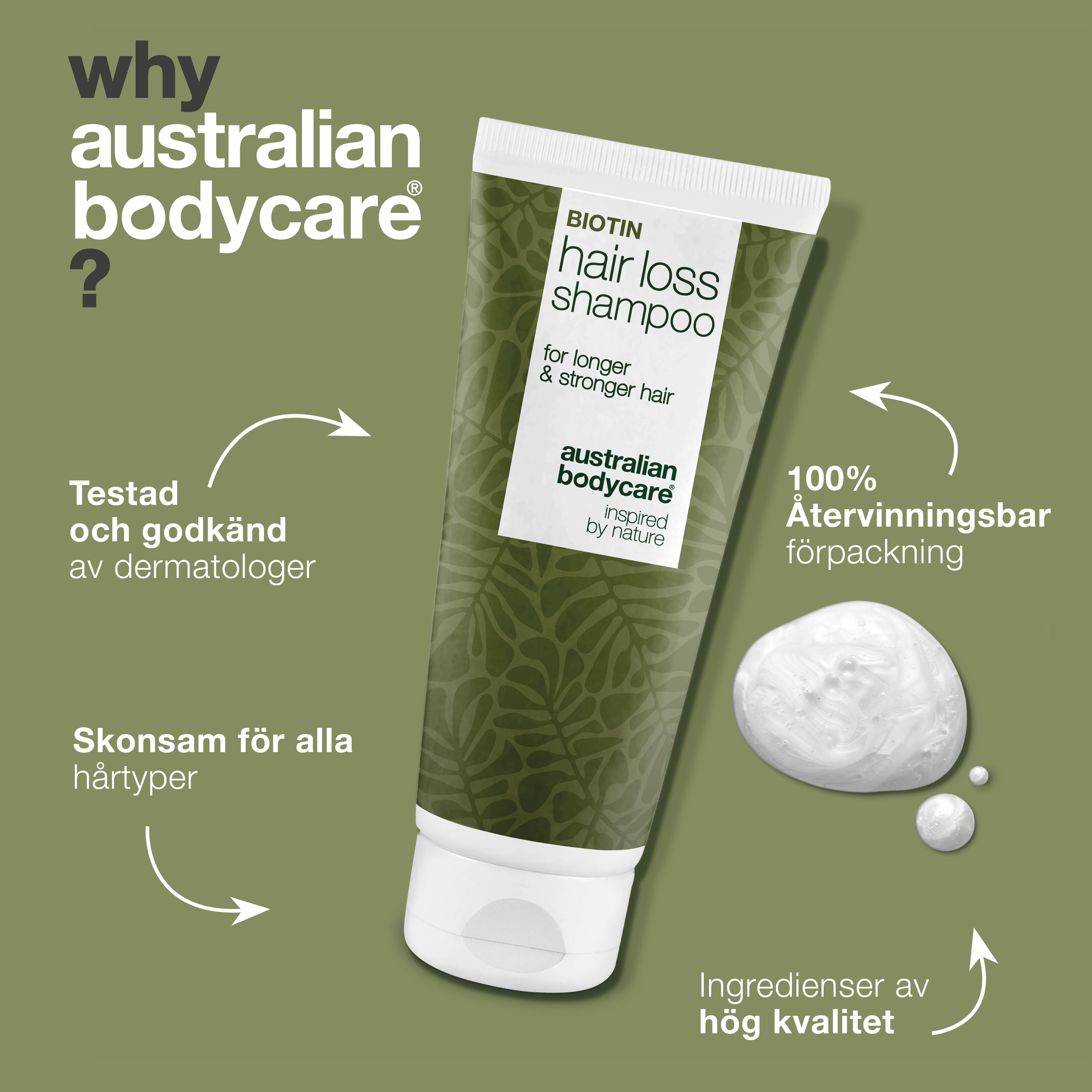 Schampo minskar håravfall och tunnhårighet — Schampo minskar håravfall och stärker svagt hår med biotin, koffein och Capilia Longa, som revitaliserar hårbotten och stärker hårrötterna.