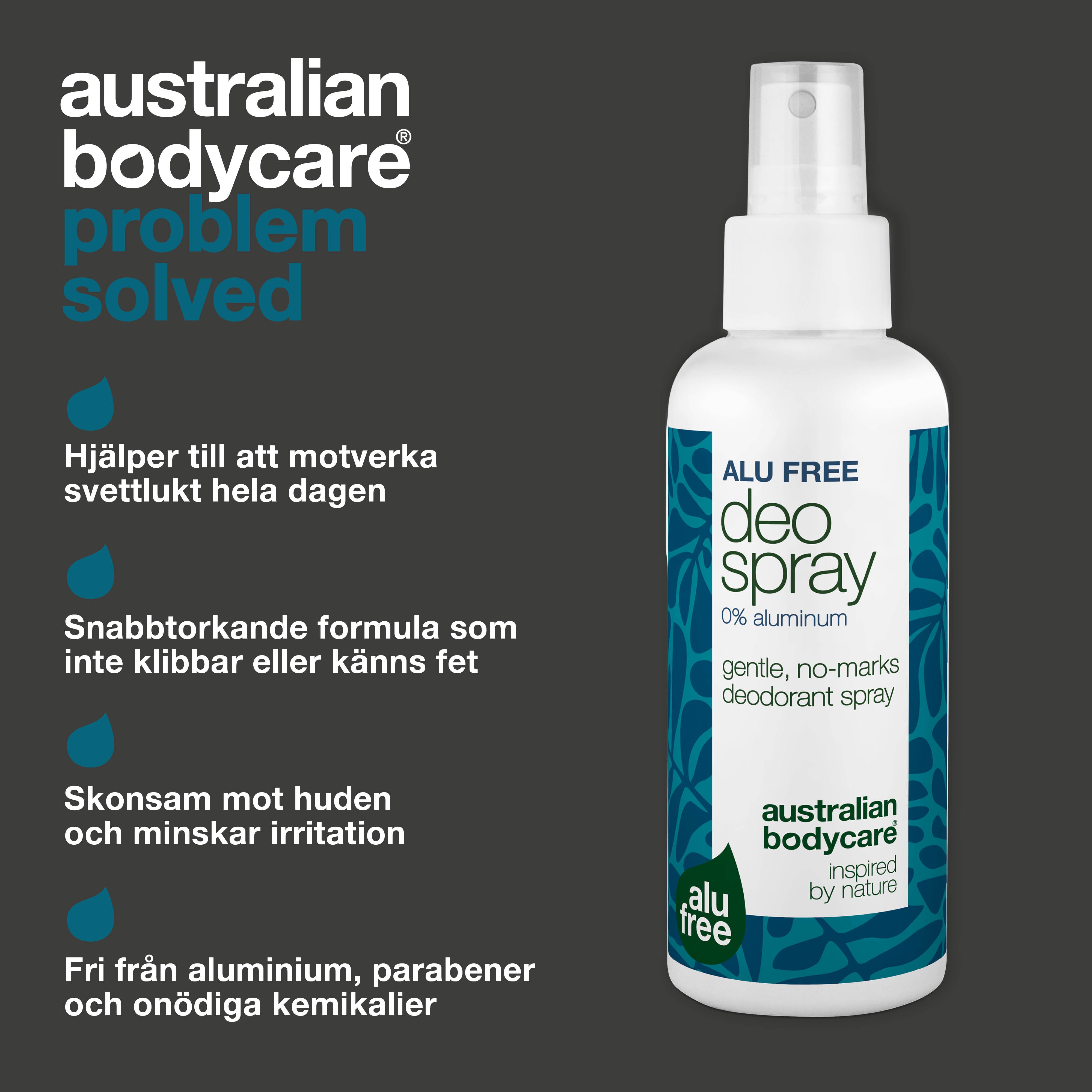 Effektiv aluminiumfri deodorant med naturliga ingredienser som hjälper mot kroppslukt. Skonsam mot huden och snabbtorkande.