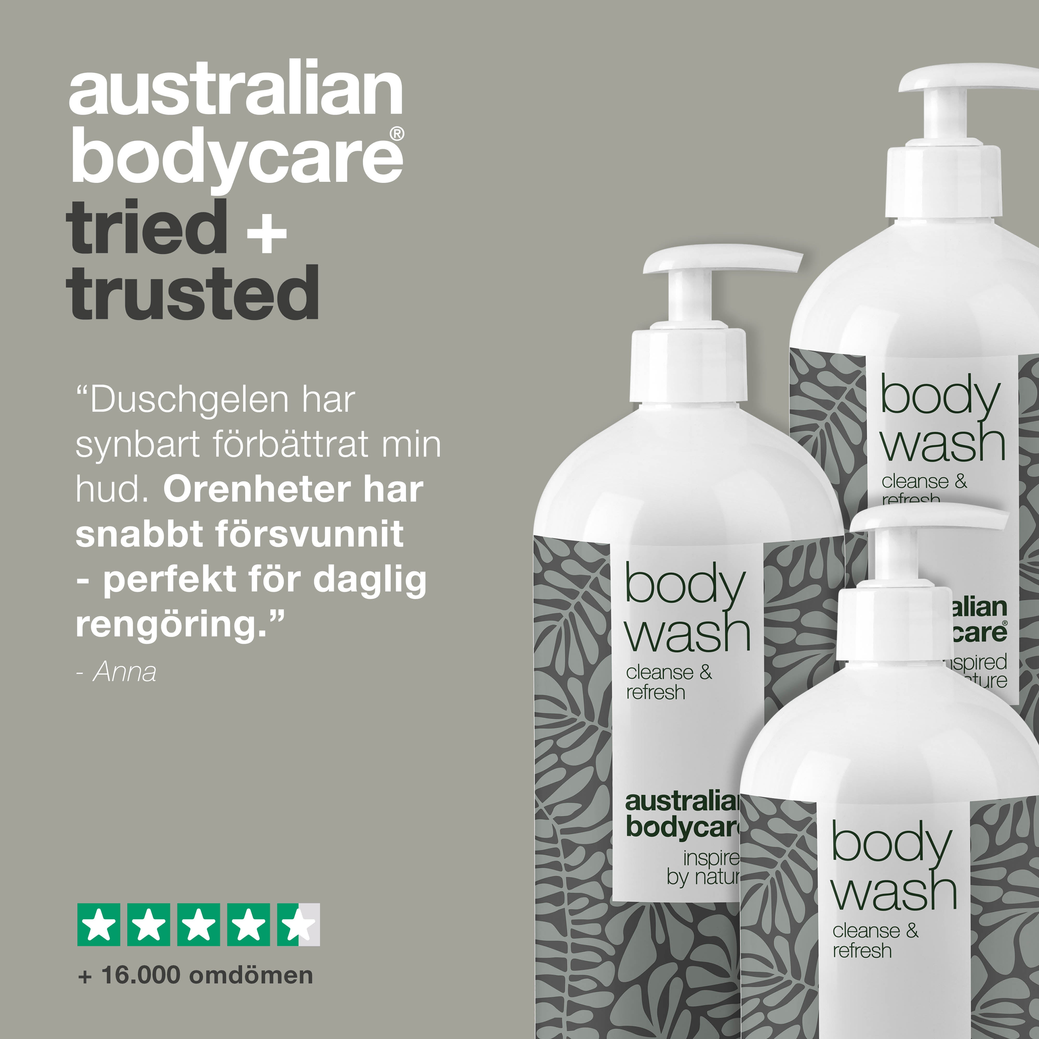 3 för 2 Body Wash 1000 ml - paketerbjudande — Paketerbjudande med 3 kroppstvål (1000 ml)