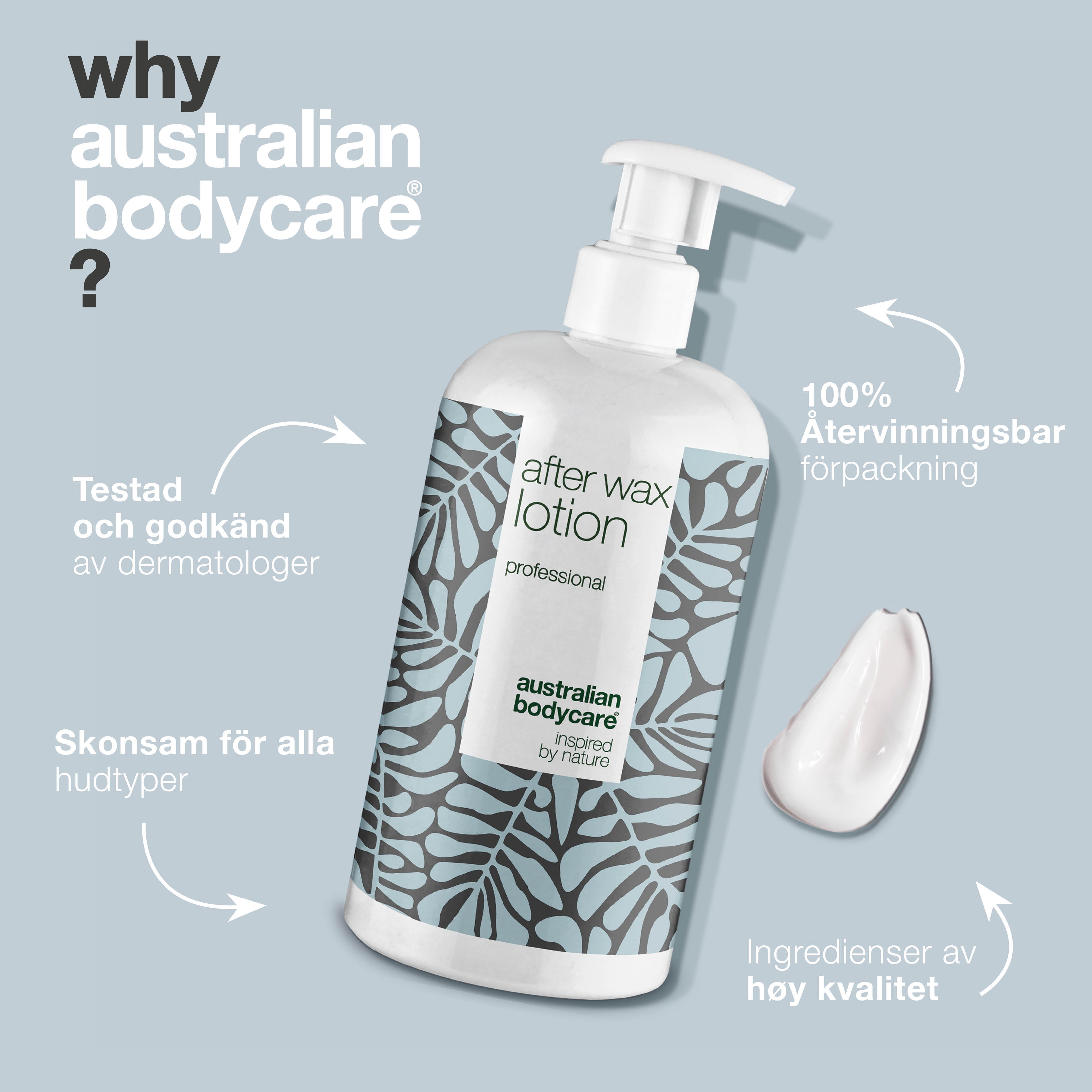Professionel After Wax Lotion — Lotion til brug efter voksbehandling, bikini voksbehandling eller brazilian wax