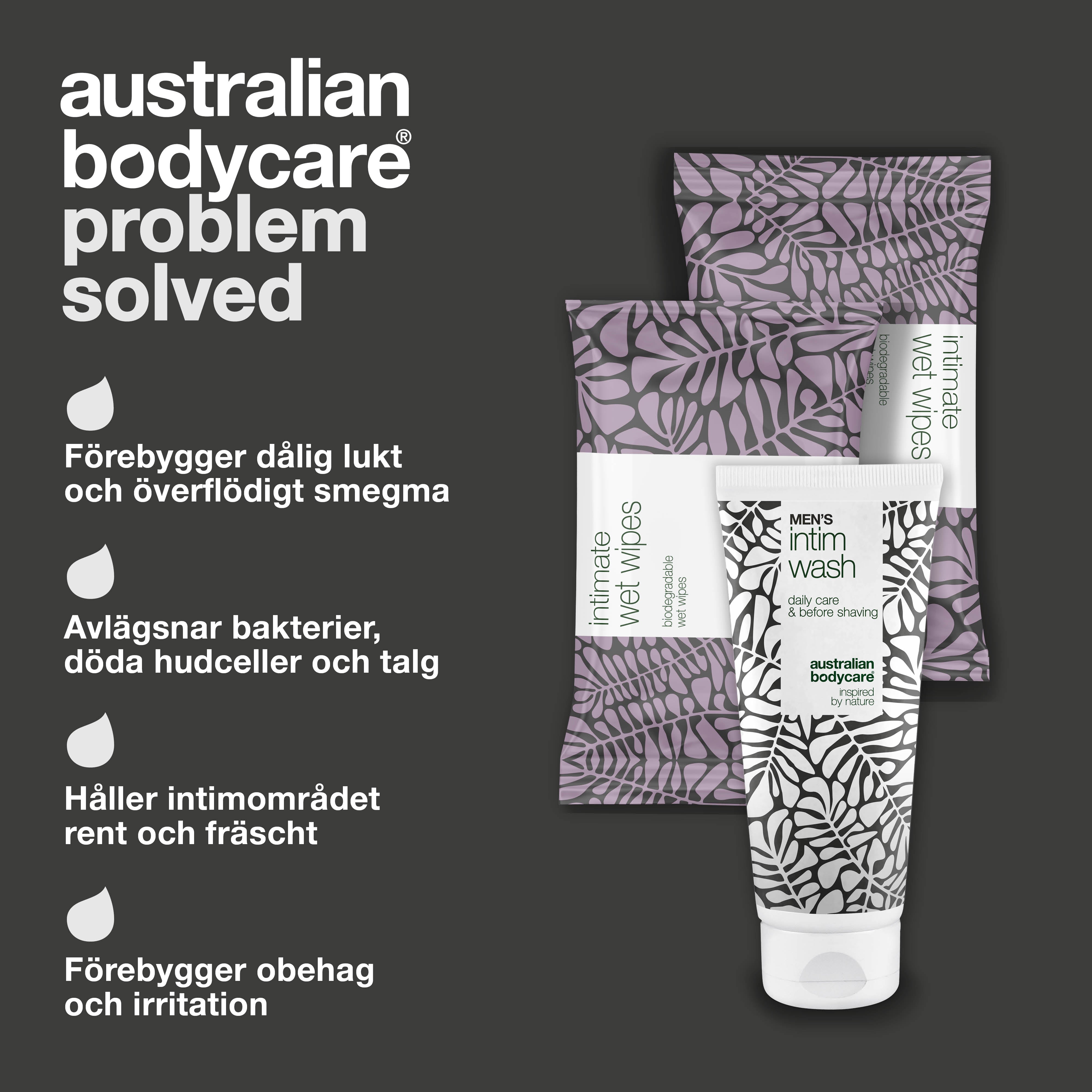 Vårdpaket mot flensost — Avlägsnar och förebygger smegma i intimområdet