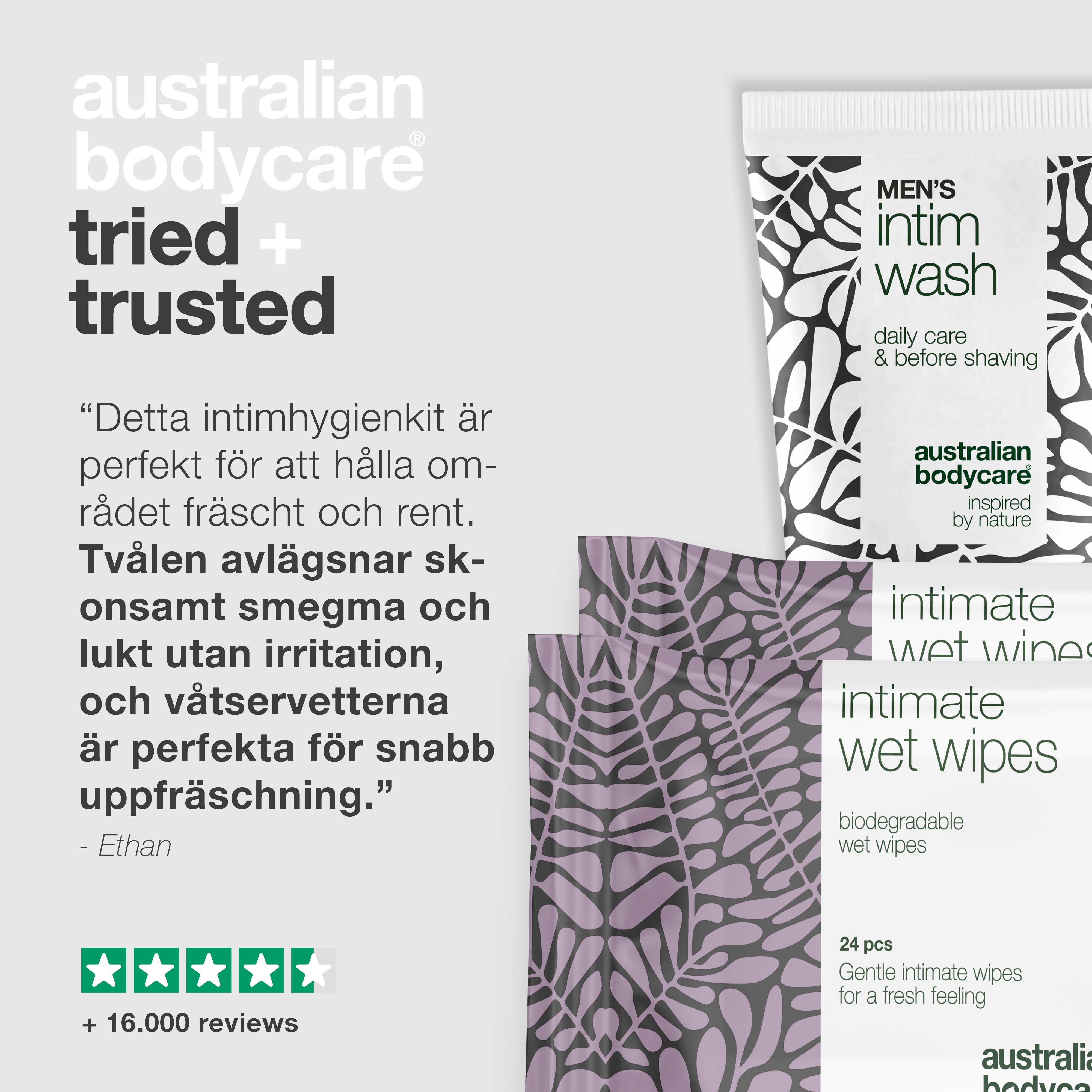 Vårdpaket mot flensost — Avlägsnar och förebygger smegma i intimområdet