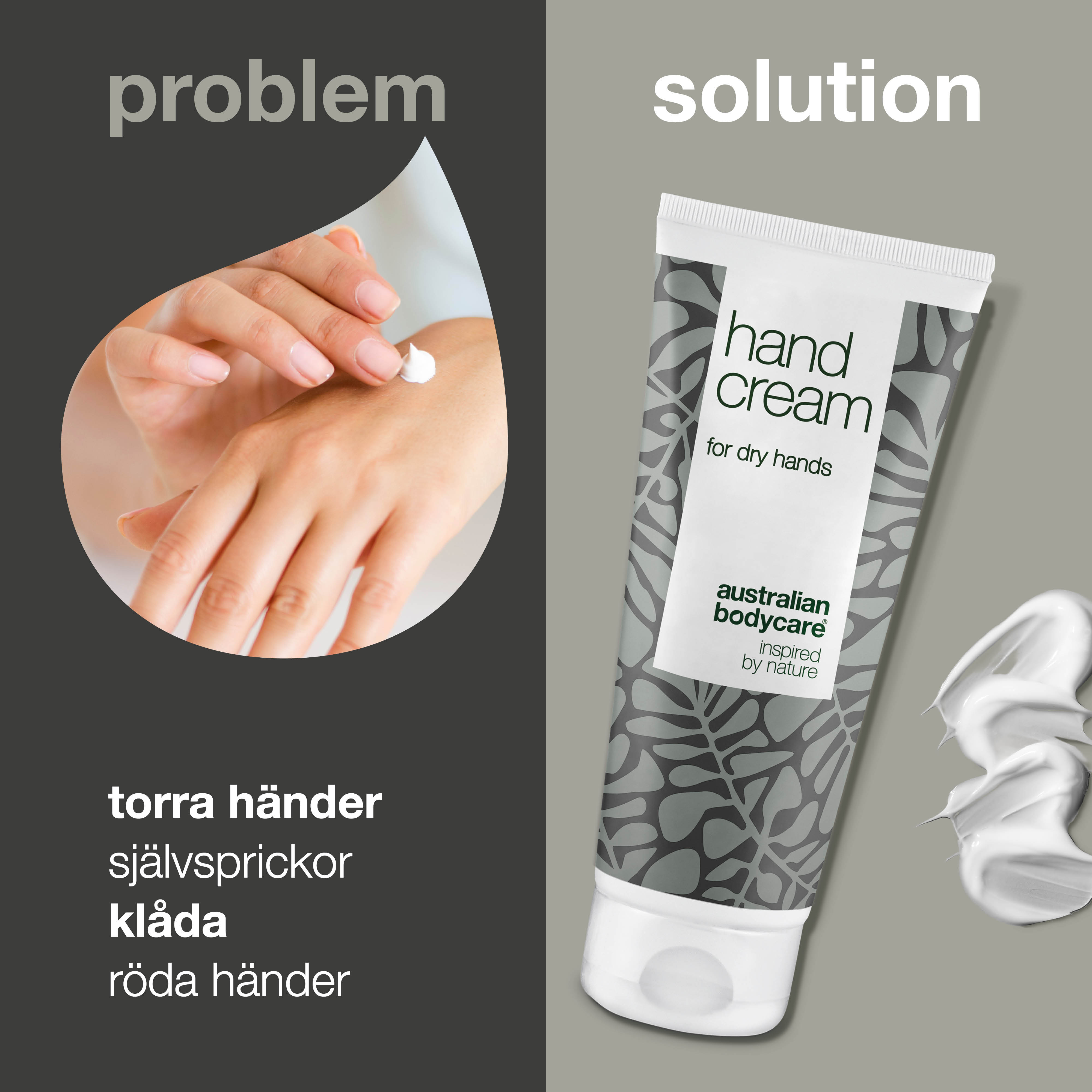3x Håndcreme med Lemon til tørre hænder — Daglig behandling af tør, revnet og kløende hud på hænderne