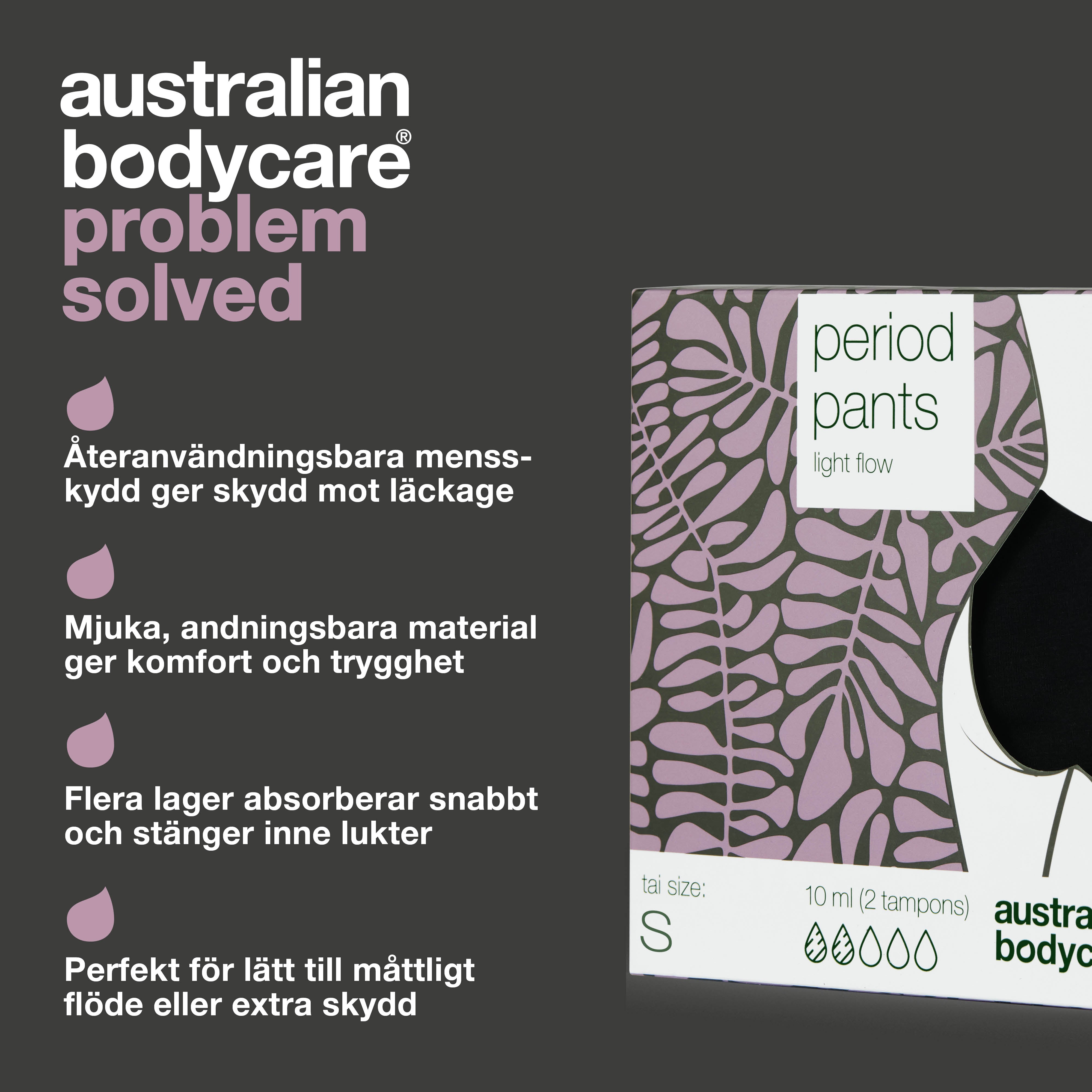 Menstruationstrusser – Slip for tamponer og bind — Prøv menstruationstrusser, der holder dig tør og beskytter mod lækager. Komfortable og perfekte til dag og nat.