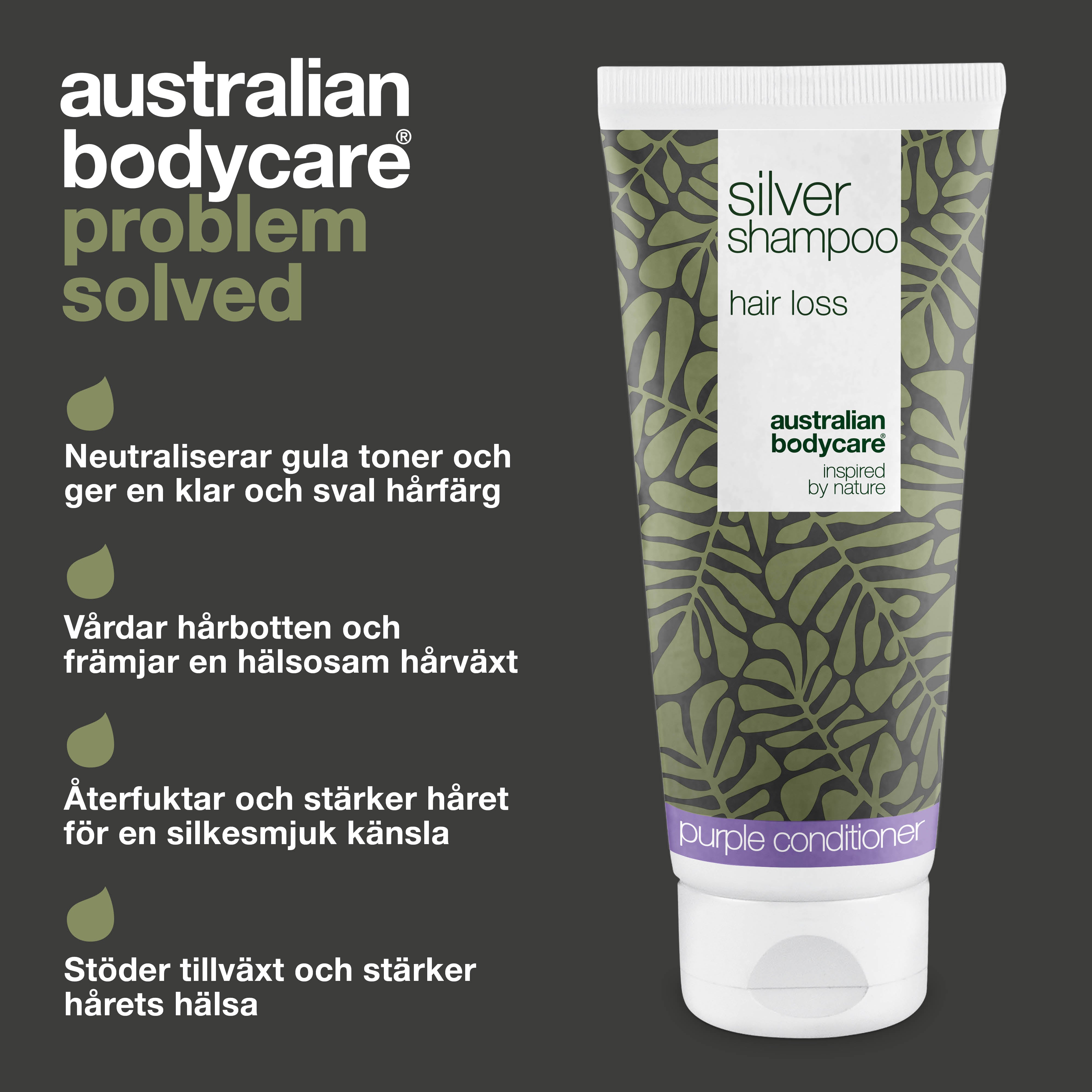 Silver Shampoo – Støtter sund hårvækst og fjerner gule skær — Neutraliser gule toner med Silver Shampoo. Styrker håret og fremmer en sund hovedbund. Ideel til blondt og gråt hår.