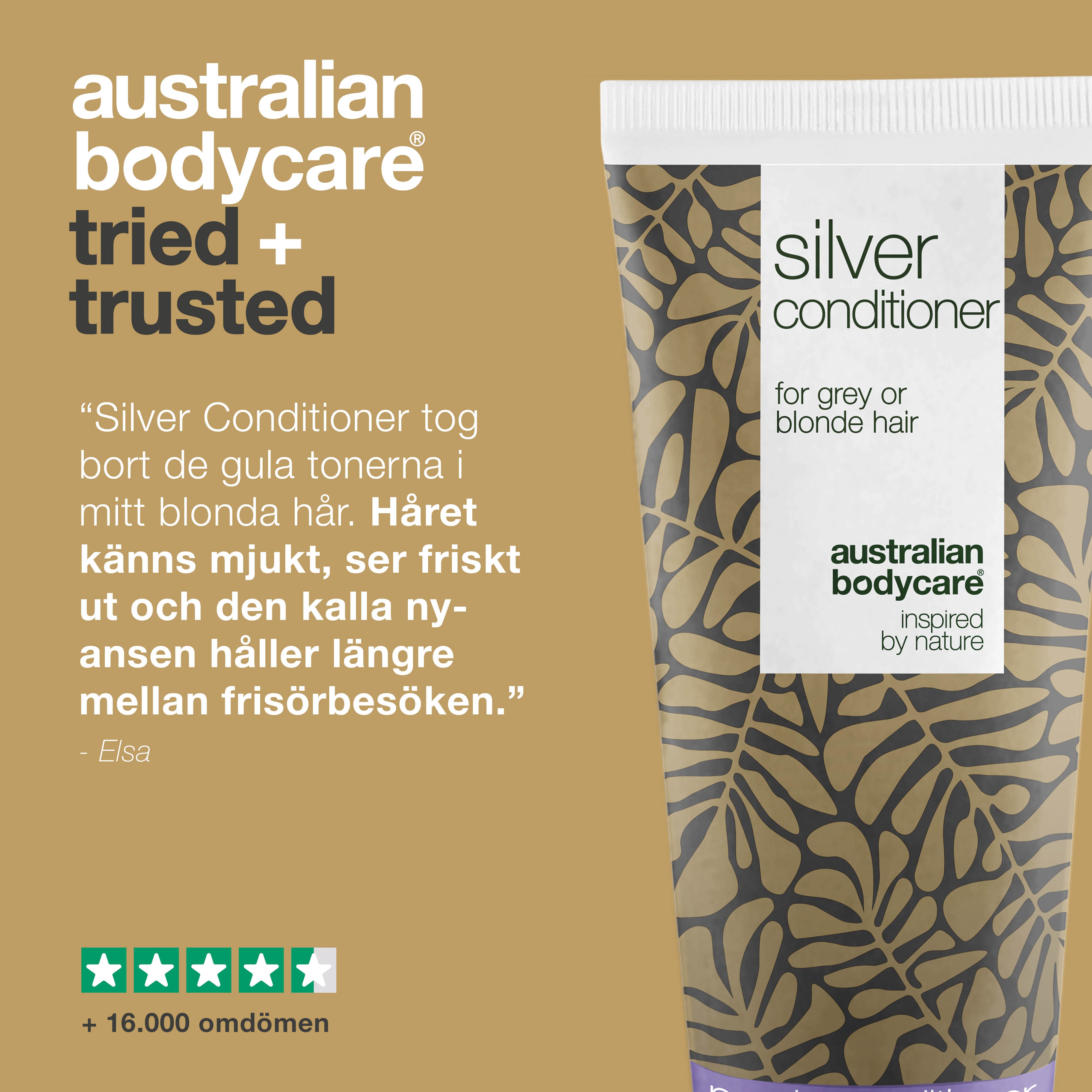 Silver Conditioner til gråt og blondt hår mod gule toner — Balsam med violette pigmenter fjerner gule toner og fremhæver kolde nuancer. Giver glans og styrker håret. Til både naturligt og farvet hår.