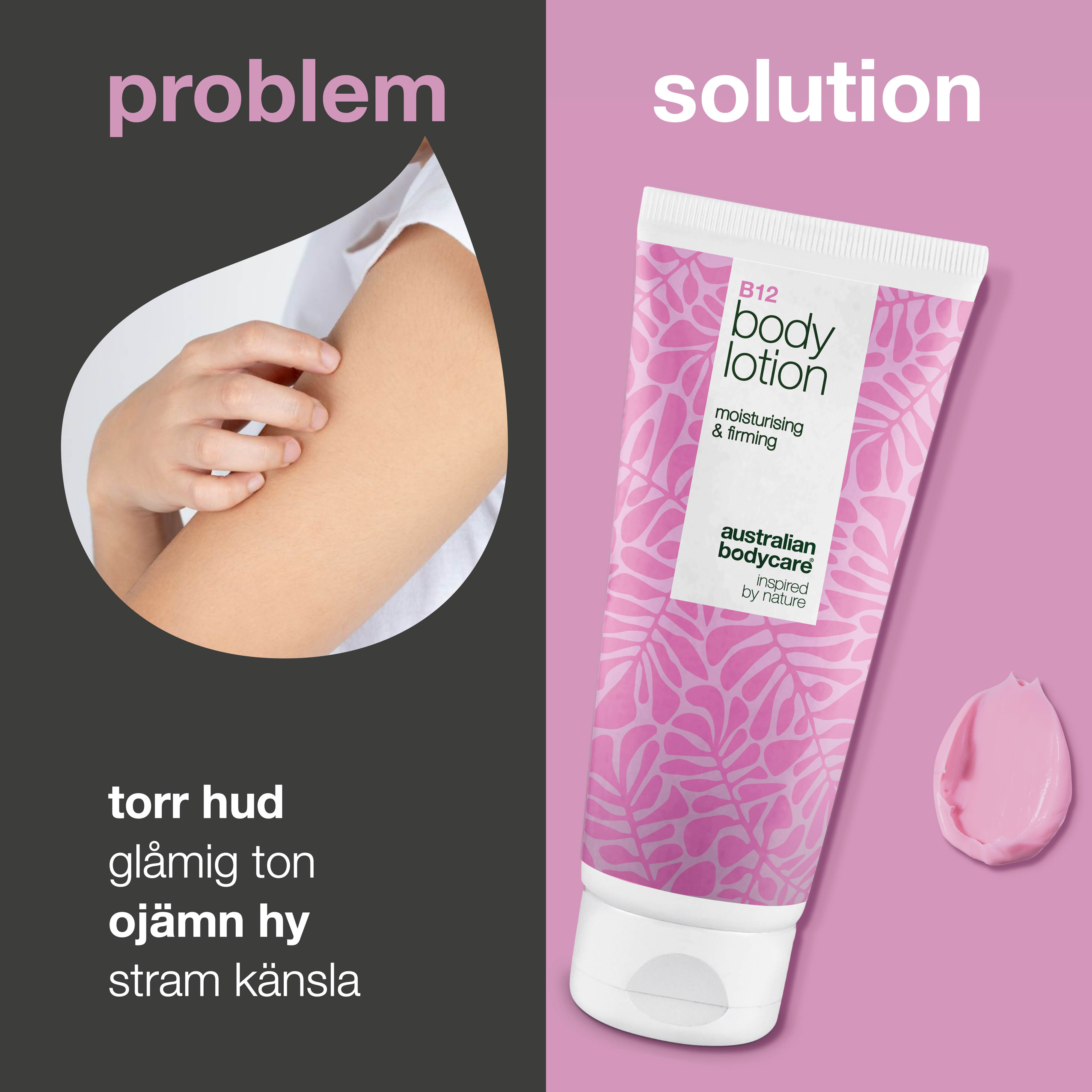 B12 Body Lotion – Naturligt inspireret fugt til alle hudtyper — B12 Body Lotion giver intens fugt og øger hudens elasticitet. Perfekt til daglig pleje og efterlader huden blød og strålende.