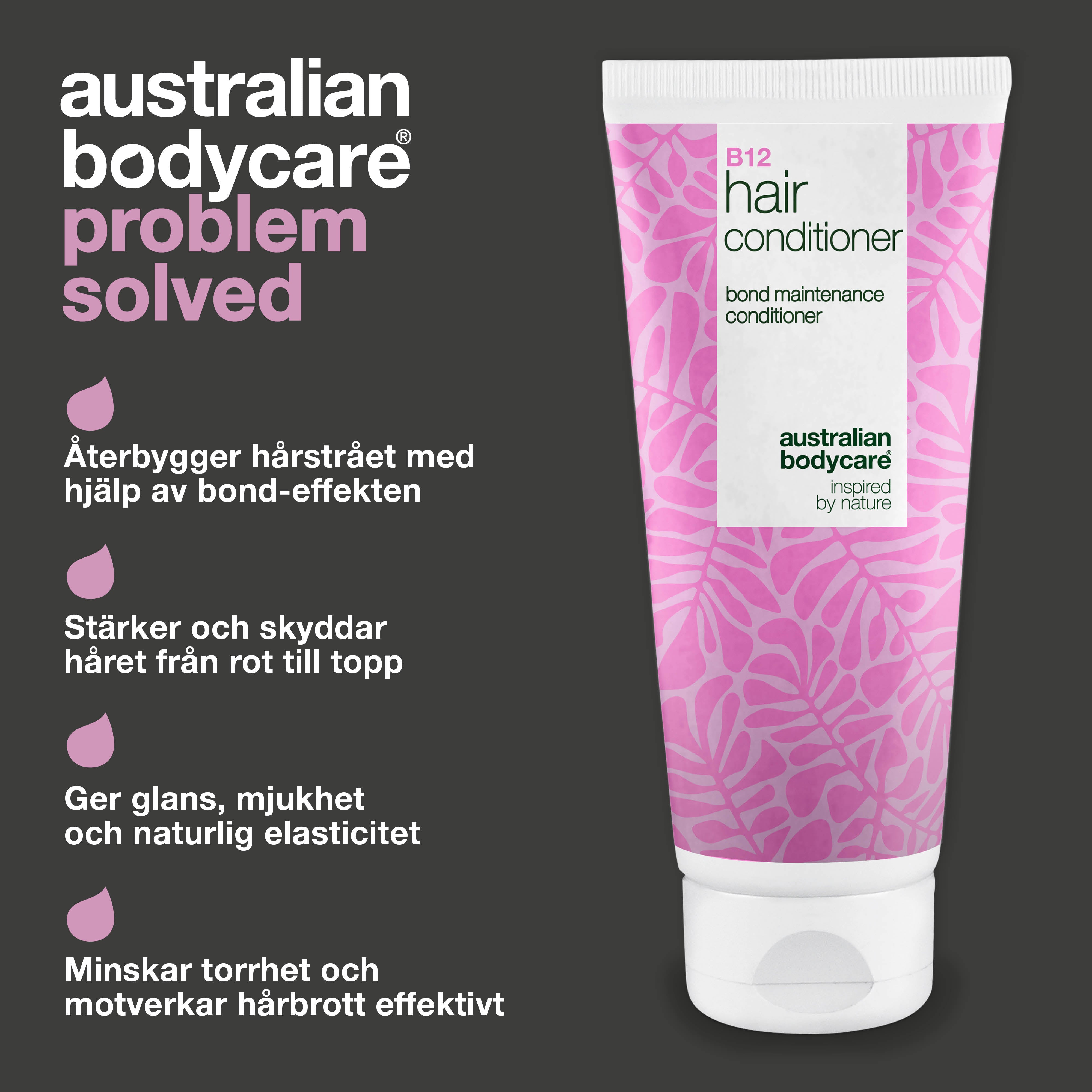 Vitamin B12 Hair Conditioner med bond-effekt – stärker och reparerar torrt, skadat hår.