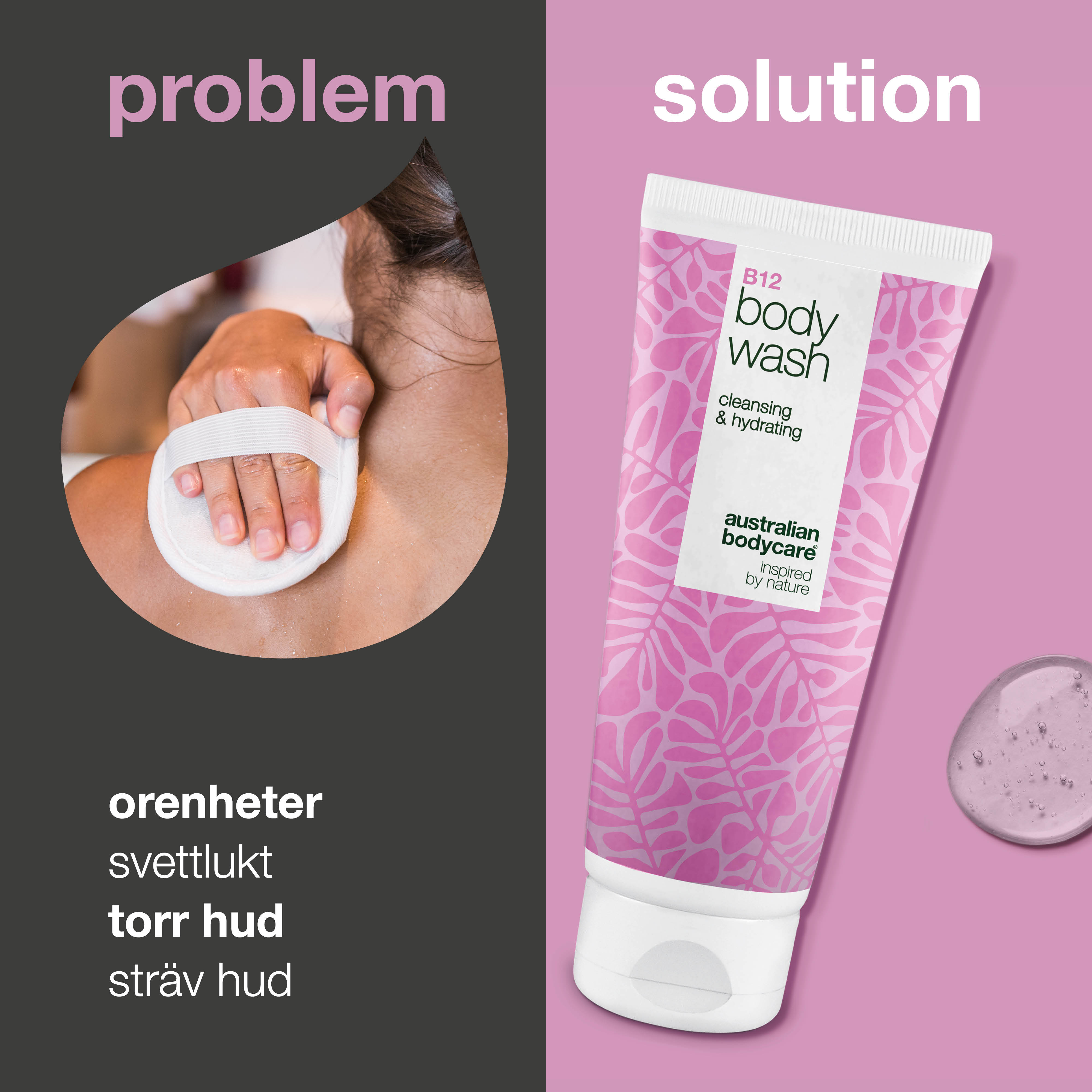 Body Wash med B12 – Til daglig fugt og næring — B12 Body Wash – daglig pleje, der renser, fugter og beroliger huden.