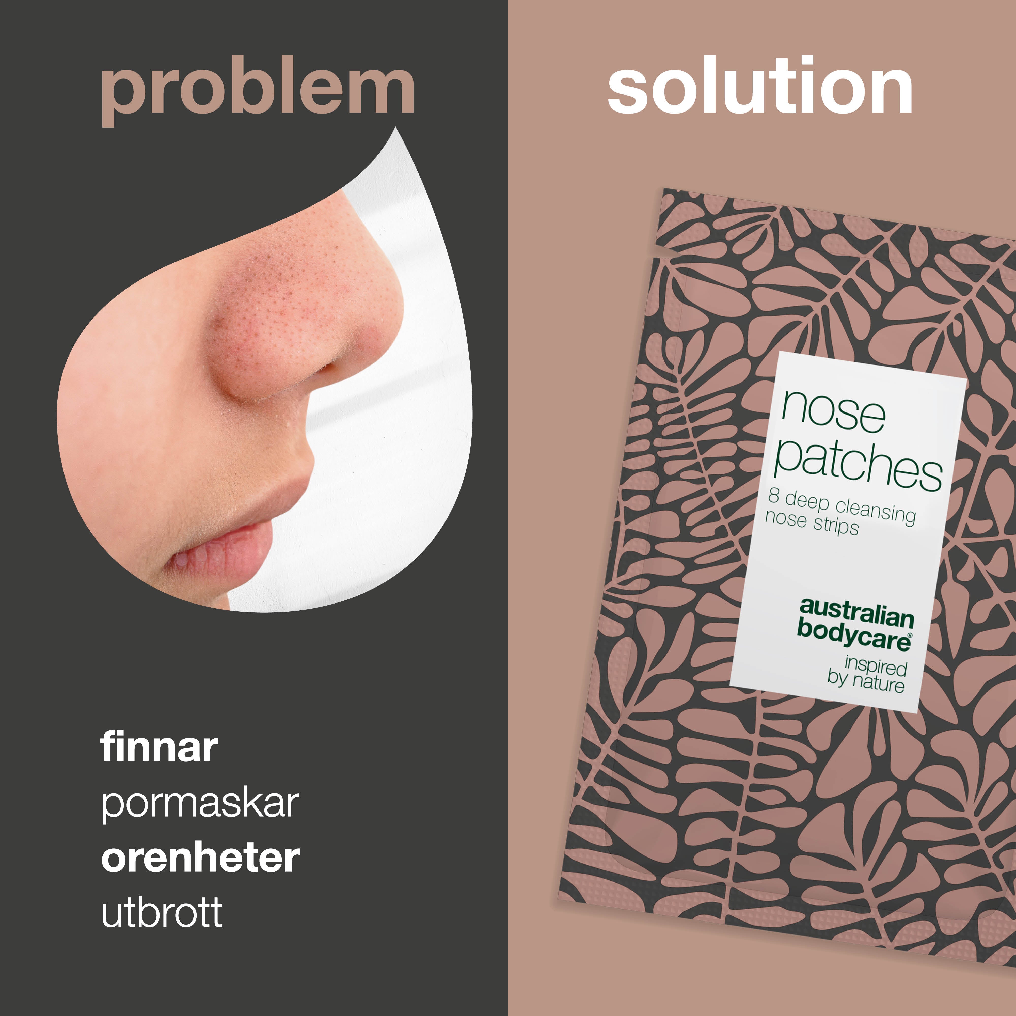 Effektiva näsplåster för att ta bort pormaskar och finnar — Näsplåster som tar bort finnar, pormaskar och oren hud. Djuprengör porerna och ger en mjukare och friskare hy.