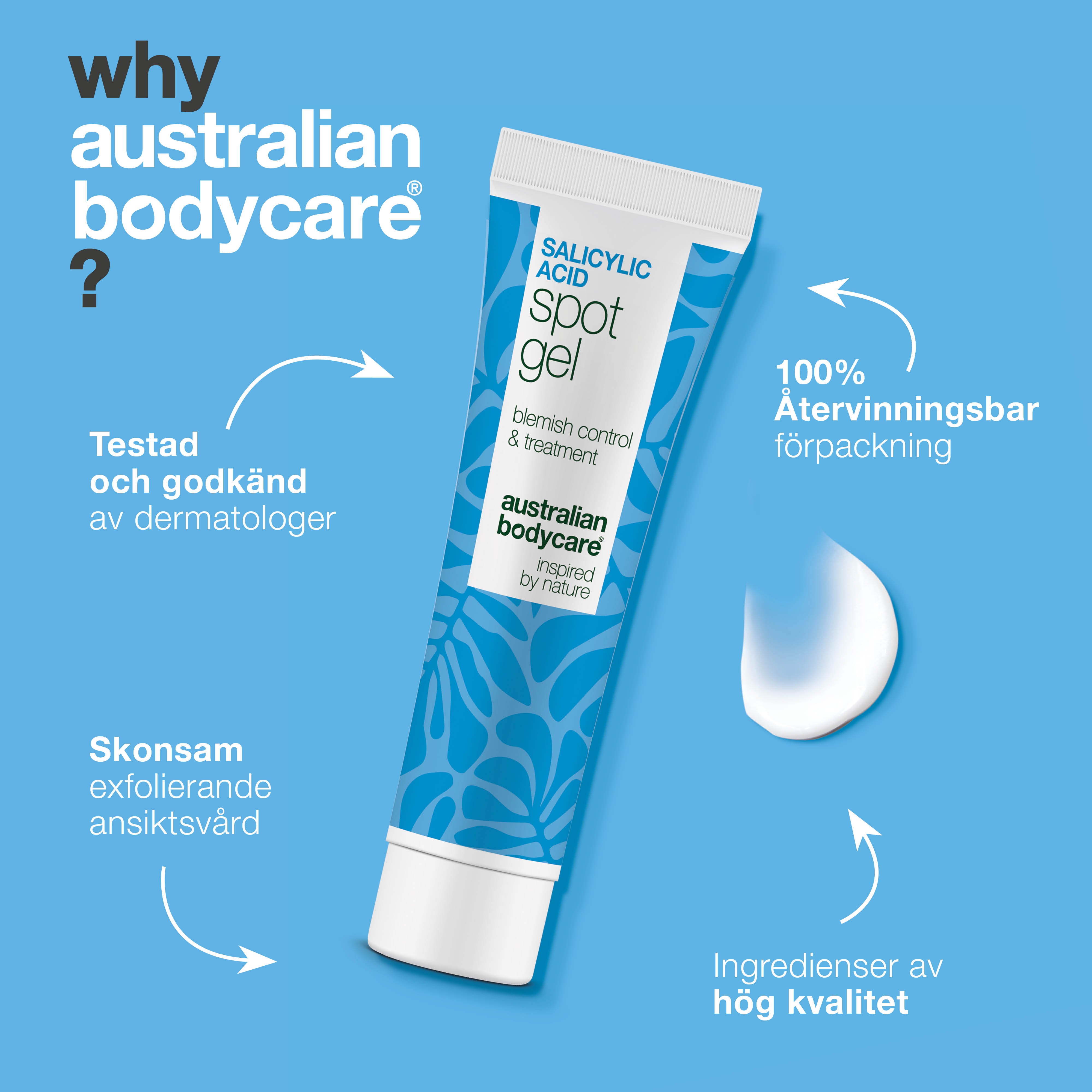 Salicylsyra Spot Gel mot finnar, pormaskar och rodnad – rengör porerna och lugnar huden